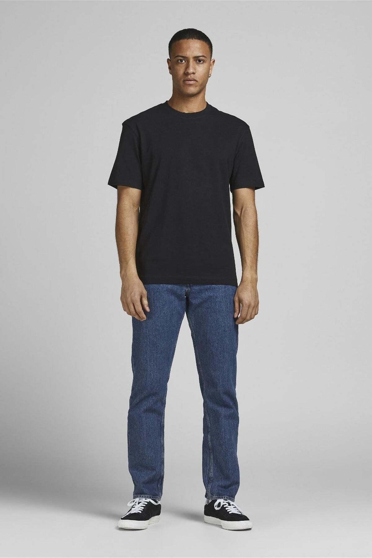 تی شرت سیاه مردانه Jack & Jones Jjerelaxed Tee Ss O-neck Noos Jack & Jones