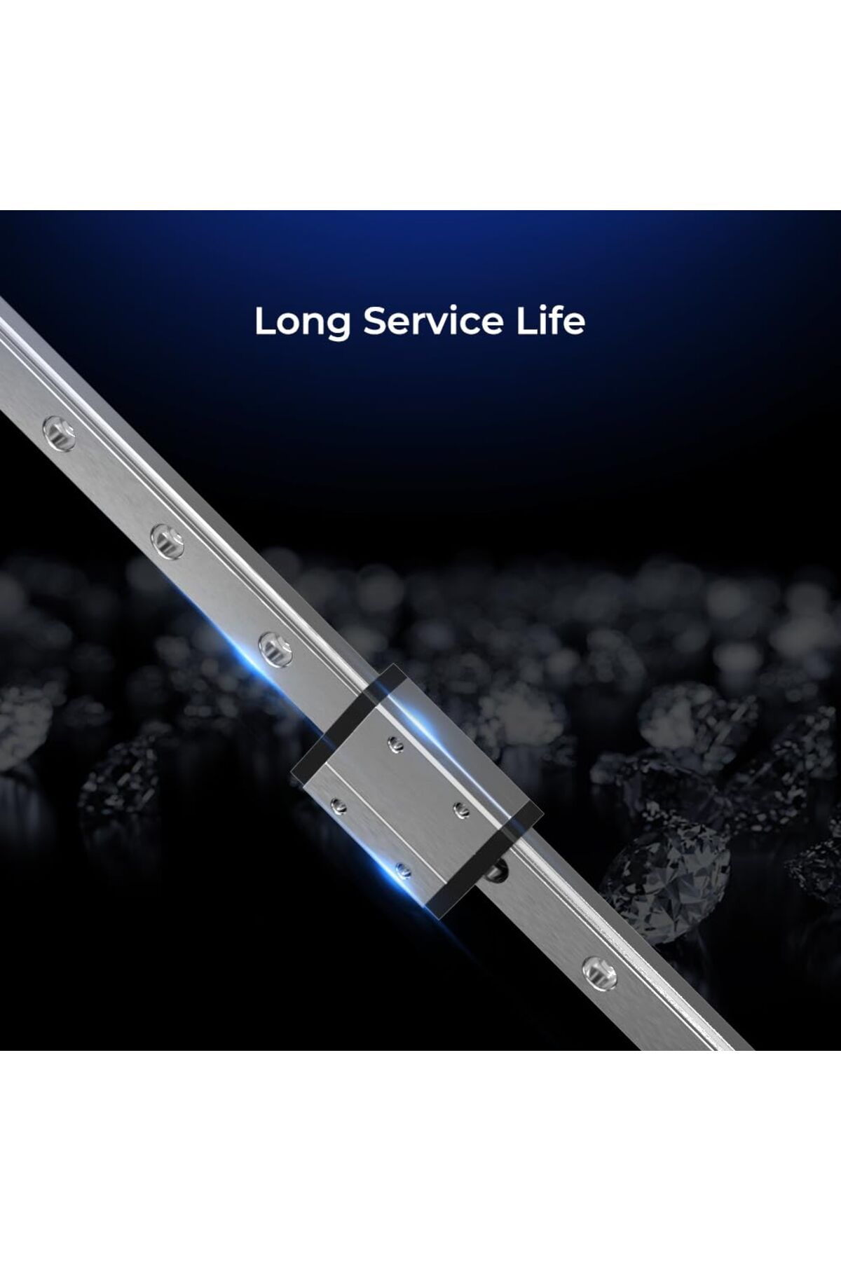 CREALITY 3D-Linear Rail Guide Creality Ender 3 X-axis MGN12C Linear Rail Guide Kit with Fix Plate Mount Bracket 6