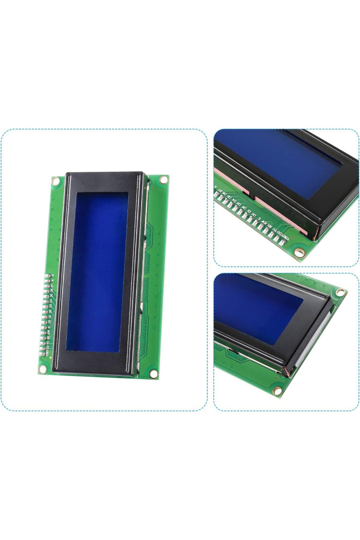 AOKIN-blue 20x4 2004 LCD Display Module with IIC/I2C Serial Interface Adapter IIC I2C TWI Serial 2004 20x4 3