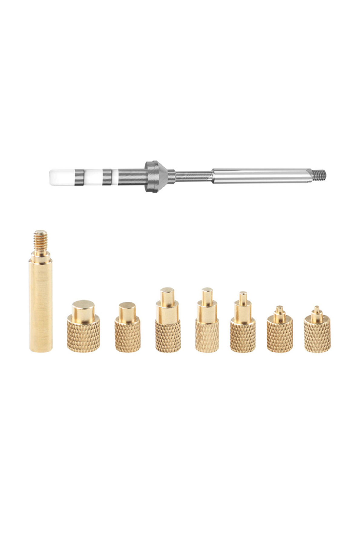Choice-Khaki Heat Set Insert Tool M2-M8 Hot Melt Brass Knurled Nut Embedded Insertion Tip Press Adapter 936 1
