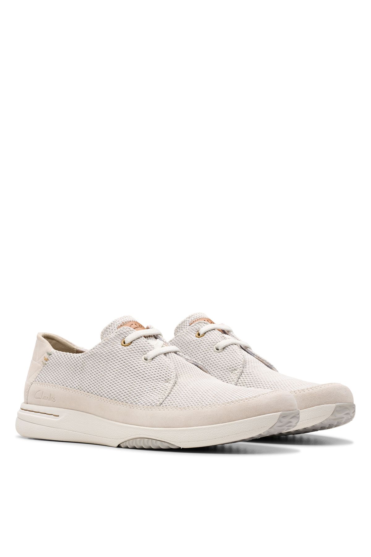 کفش های کژوال مردانه توری سهولت روزانه سفید پوست CLARKS