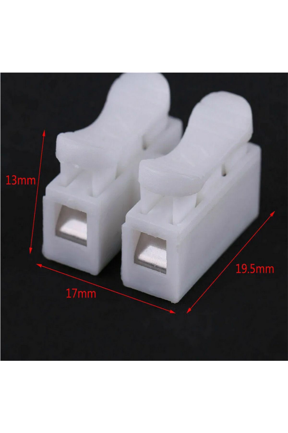AOKIN-20pcs CH2 Spring Quick Wire Connectors Cable Clamps Terminal Block LED Strip Light Replace Electr... 6
