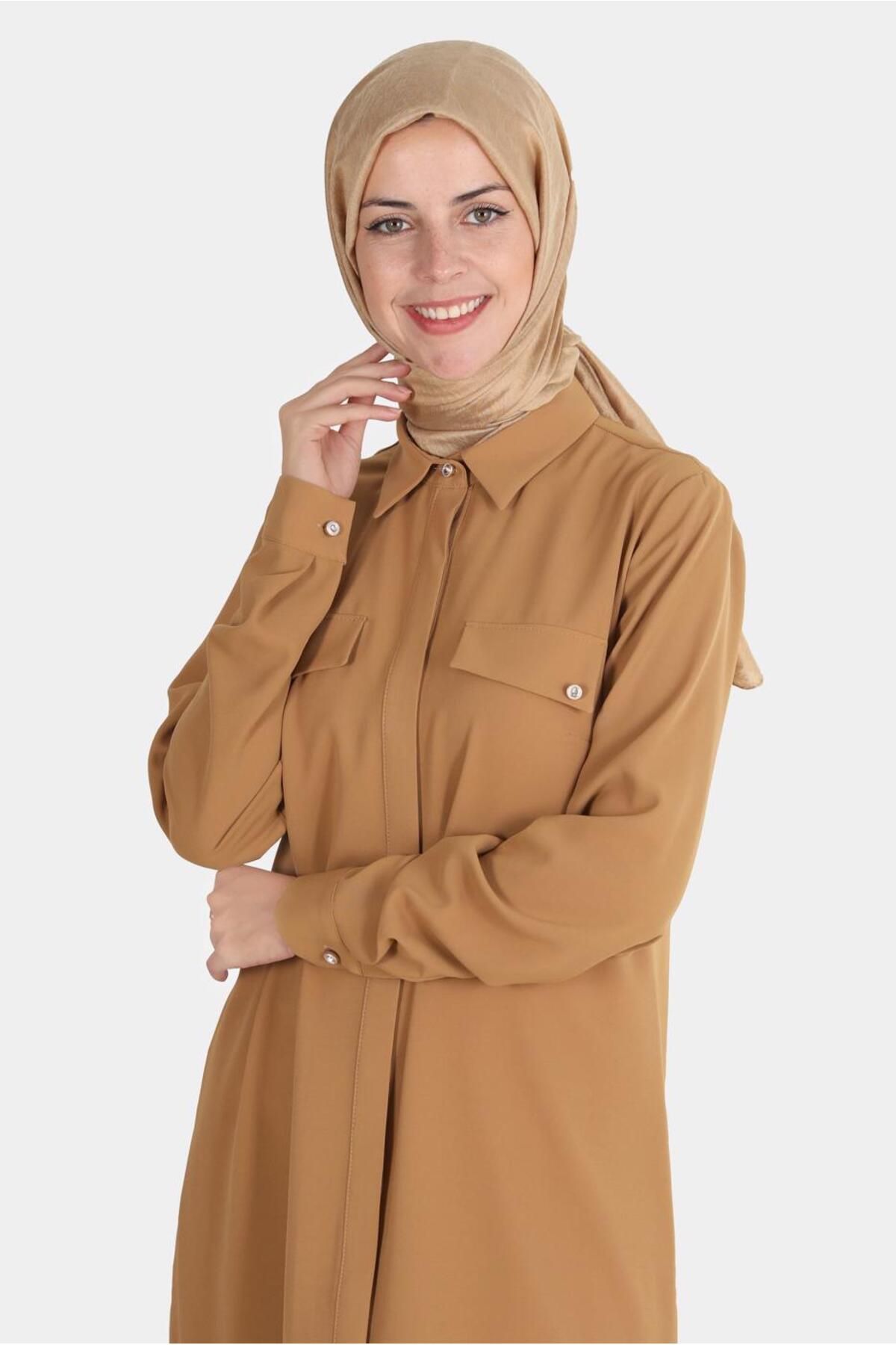 تونیک دکمه مخفی 42864 Alvina
