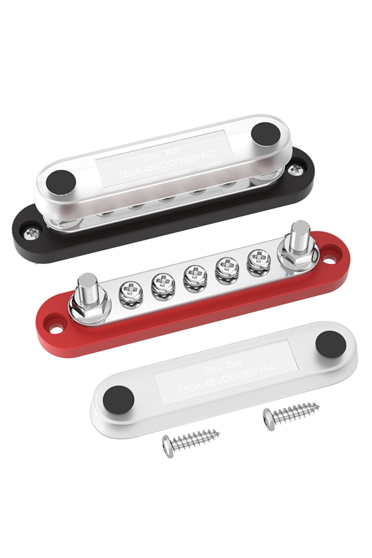 Daiertek-Bus Bar Small Battery Distribution Block 12V Positive Negative Terminal Block Busbar 2 x... 7