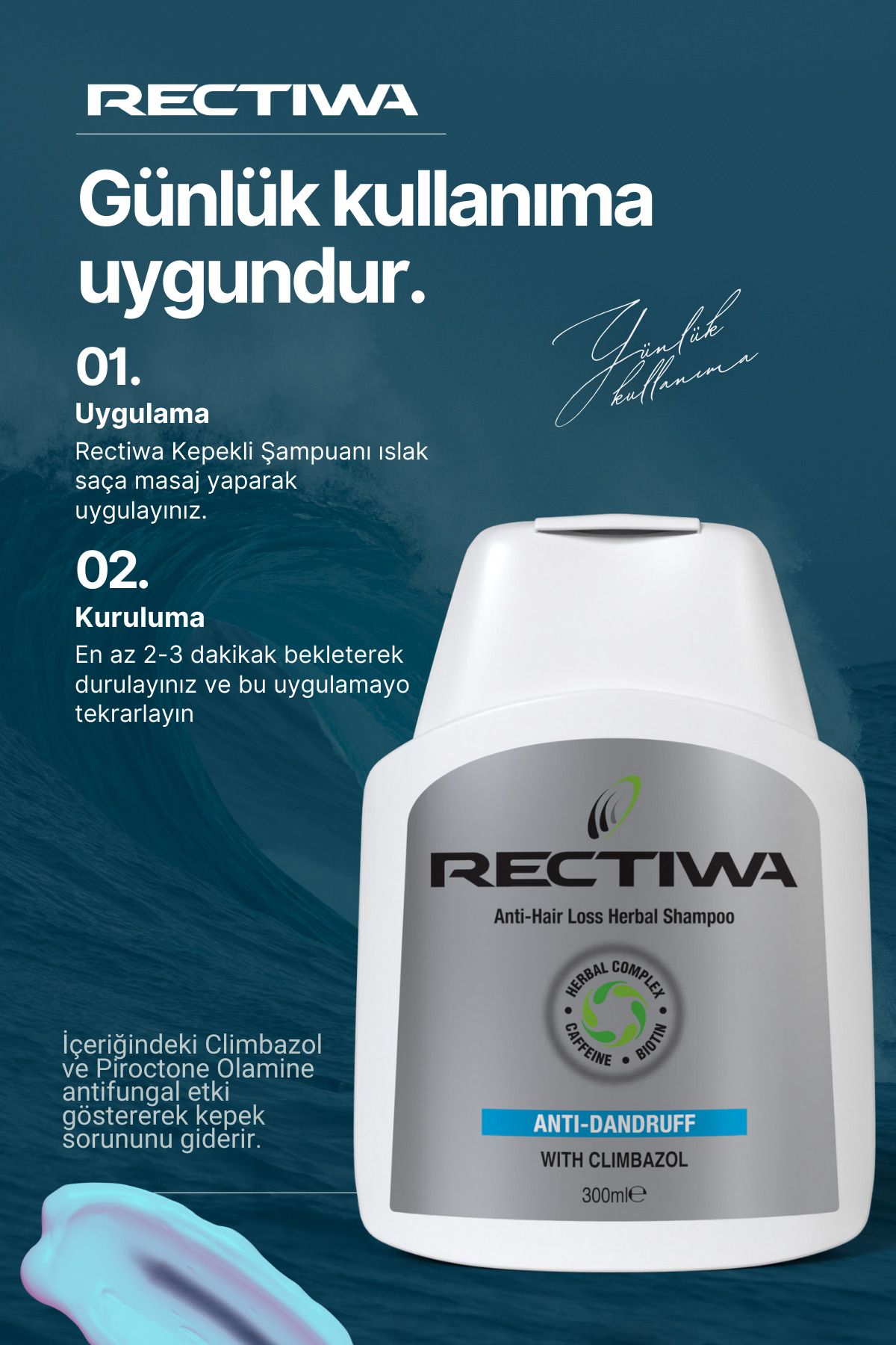 Rectiwa-300ml*3 Pieces Shampoo Set with Bran 3