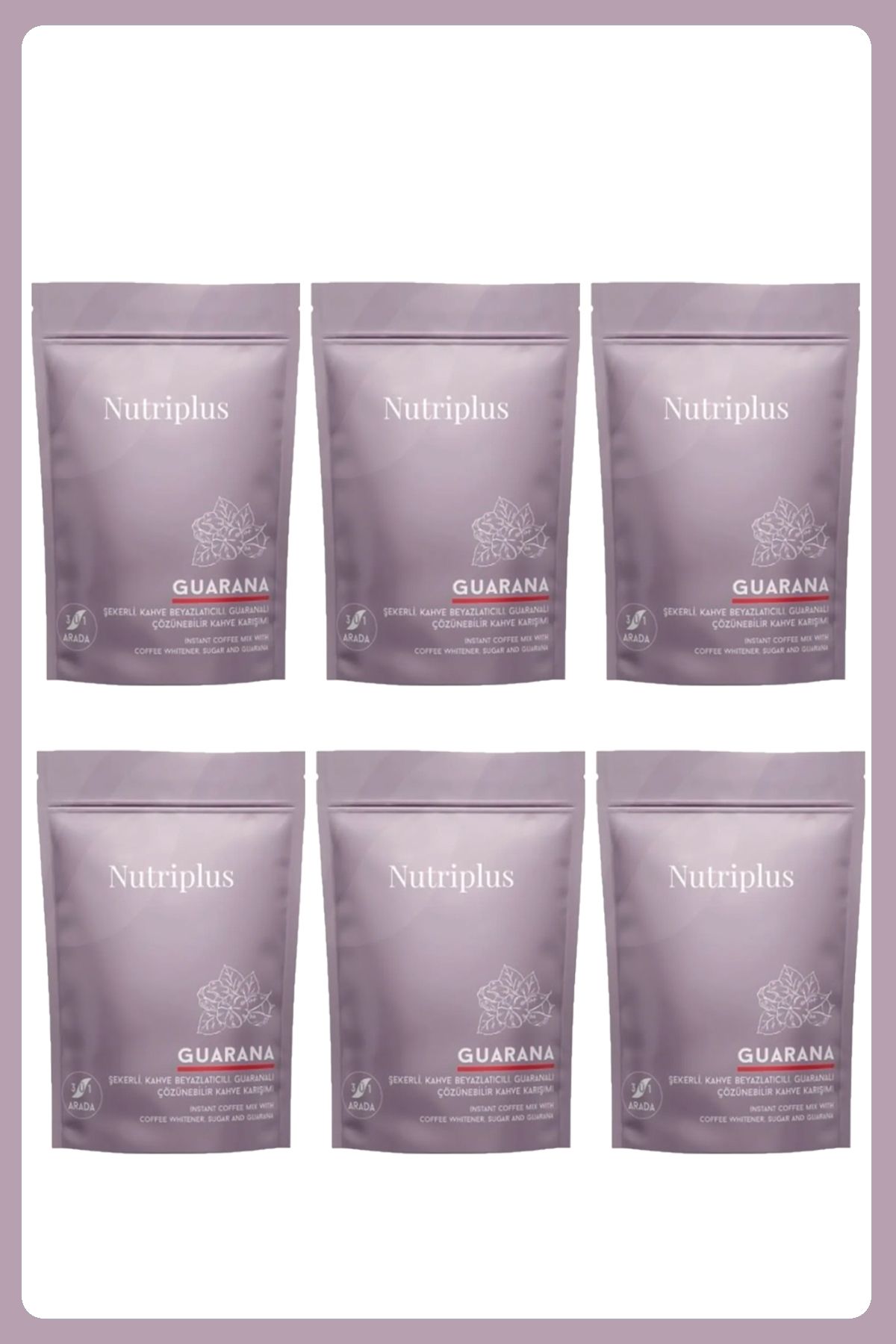 Farmasi 6'Lı Nutriplus Guarana 3'ü 1 Arada Kahve 17.6 gr - 15 Adet