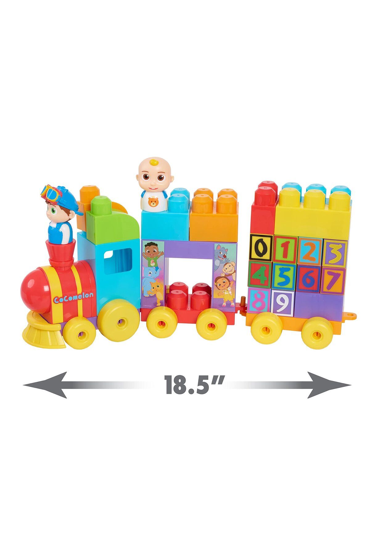 Cocomelon-Stacking Train Set – 40 Pc Blocks With Jj & Tomtom, Color & Number Learning Fun 5