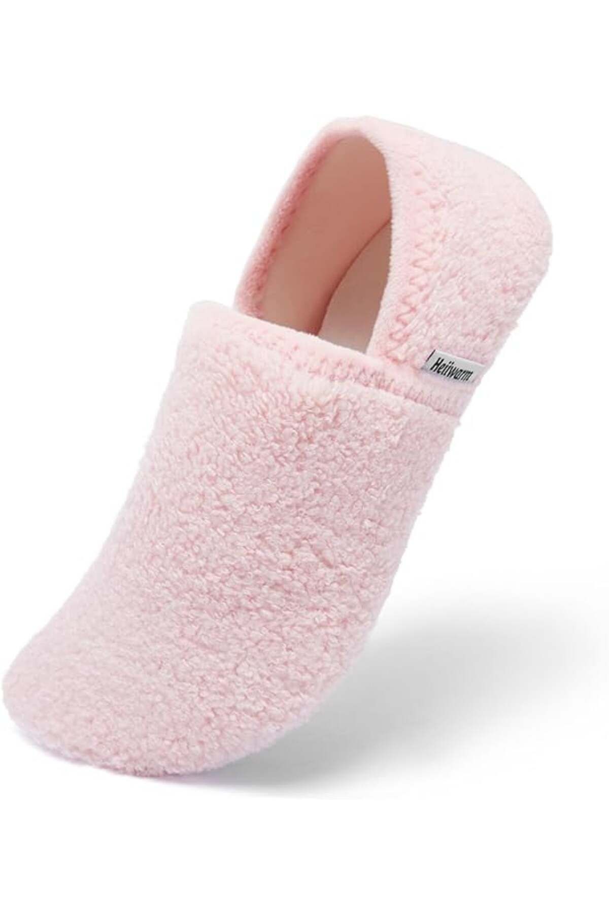 Heiiwarm-unisex slippers, plush/rubber, pink, size 46/47 5