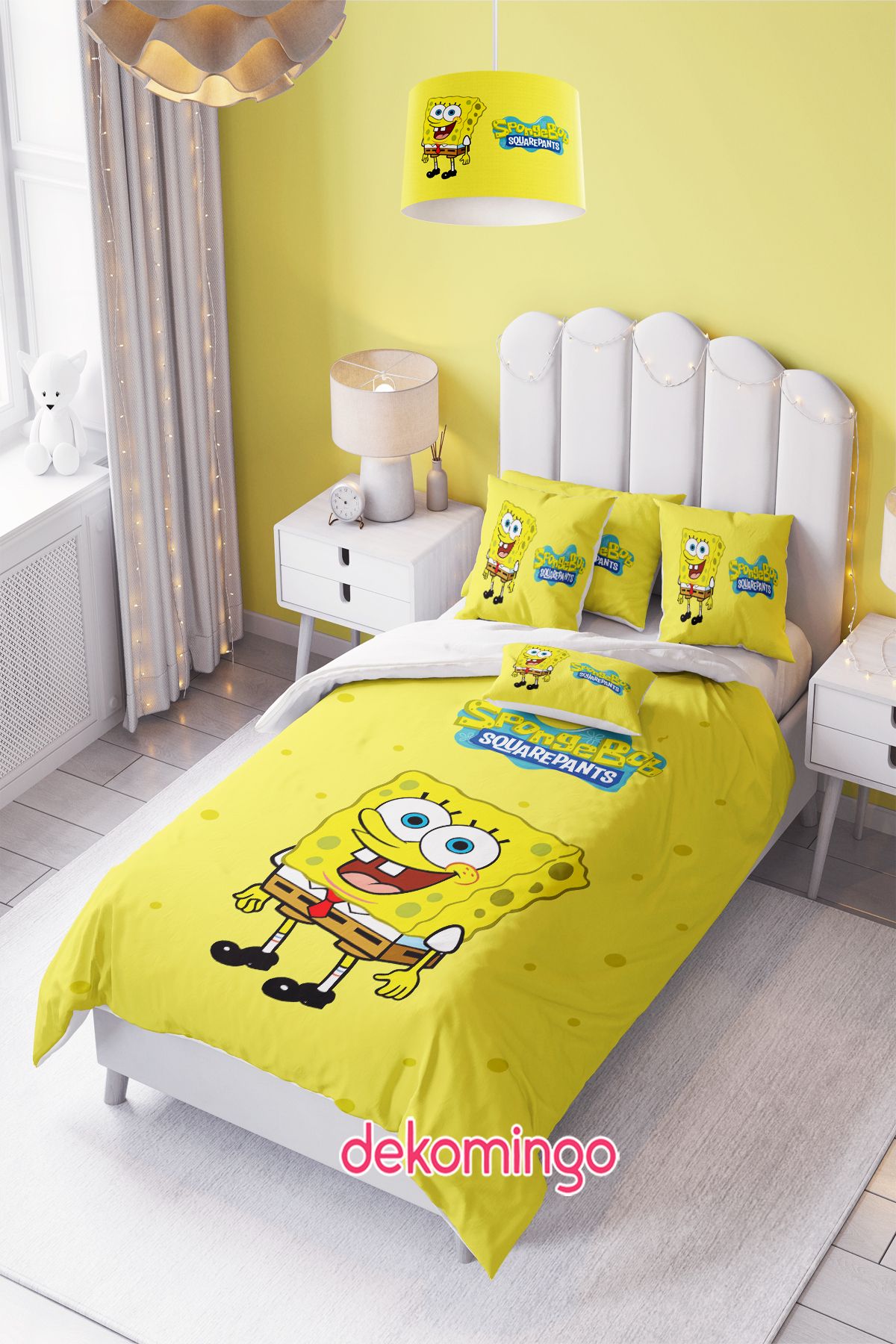 dekomingo SUNGER BOB BEBEK VE ÇODUK ODASI NEVRESİM TAKIM ( ÇARŞAFSIZ )
