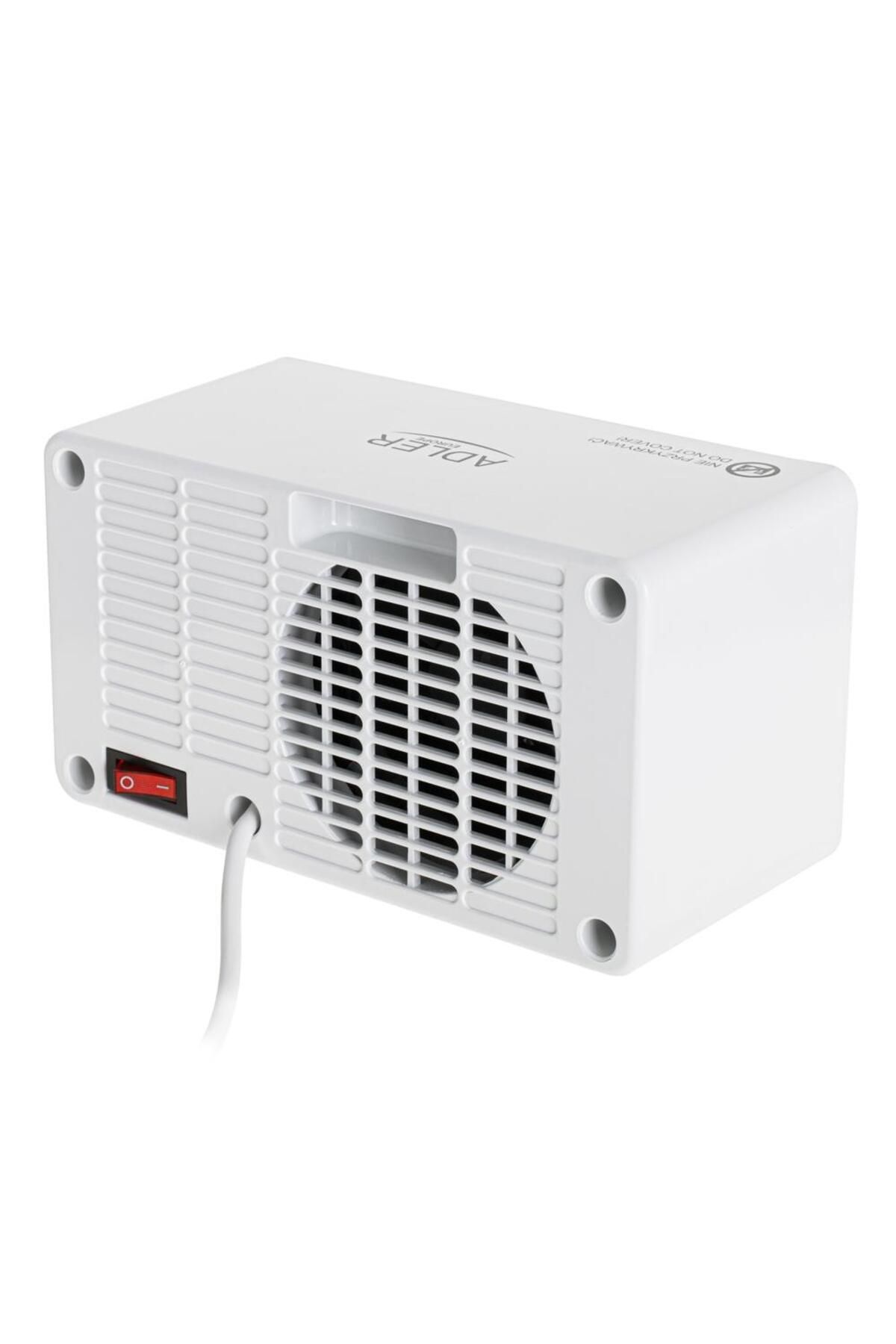 adler-Ceramic heater with LCD Adler 7746, 1000 W, 2 power levels, Timer, Touch control (White) 3