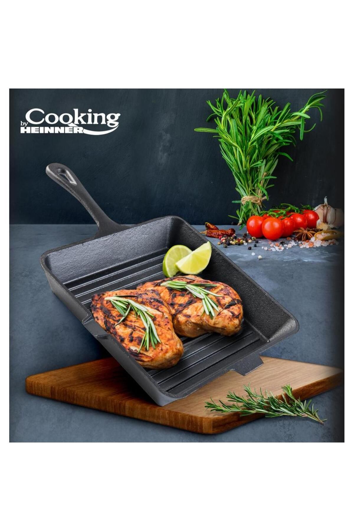 Heinner-Pure cast iron grill pan Heinner HR-TNJ-G25, 25 x 4.7 cm 4