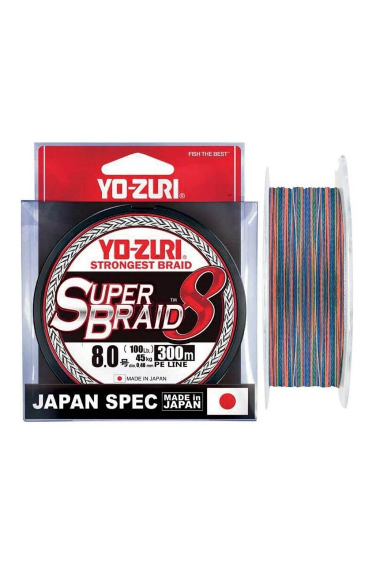 YO-ZURİ YOZURI SUPER BRAID 8X M.COLOR MİSİNA 0.19MM - 300M