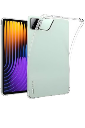 TEKNETSTORE Xiaomi Pad 7 Pro Kılıf Şeffaf Silikon Köşe Korumalı Crystal Clear...