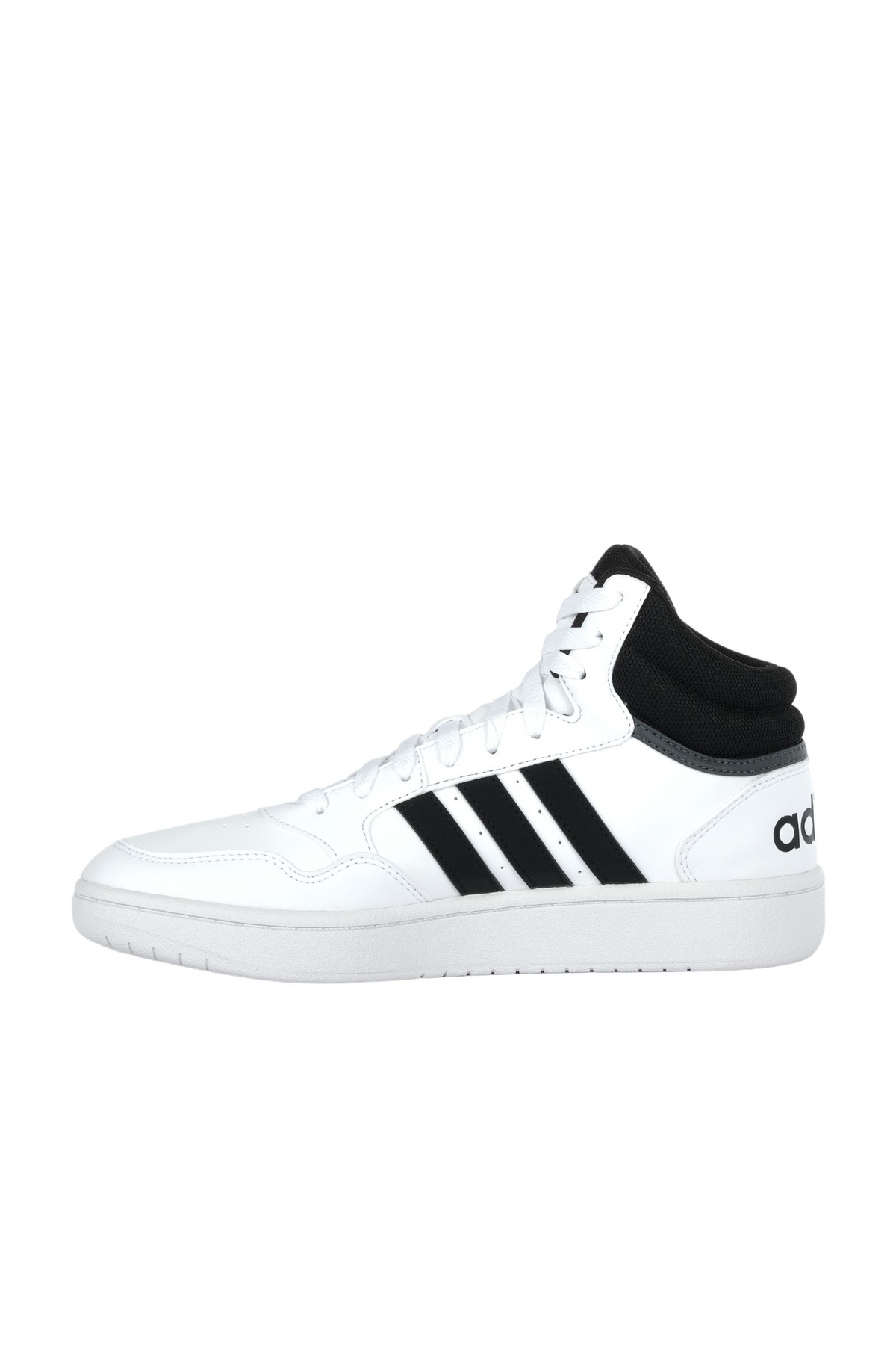 adidas Hoops 3.0 Mid Erkek Beyaz Spor Ayakkabı (GW3019) görsel 2