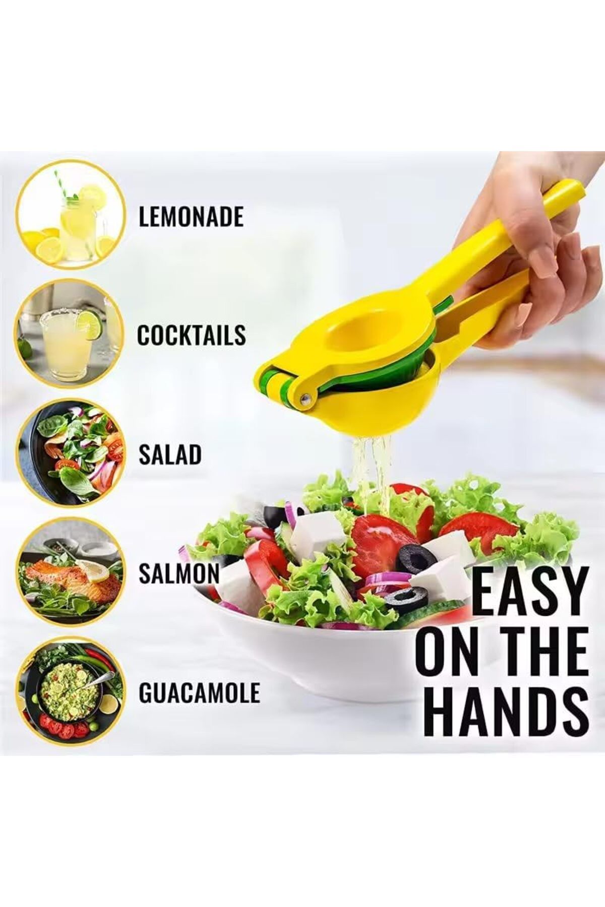 COOYA-Manual Lemon Squeezer Fast Hand Juice Lemon Press Effortless Use and Easy to Clean Fruit Pressing 4