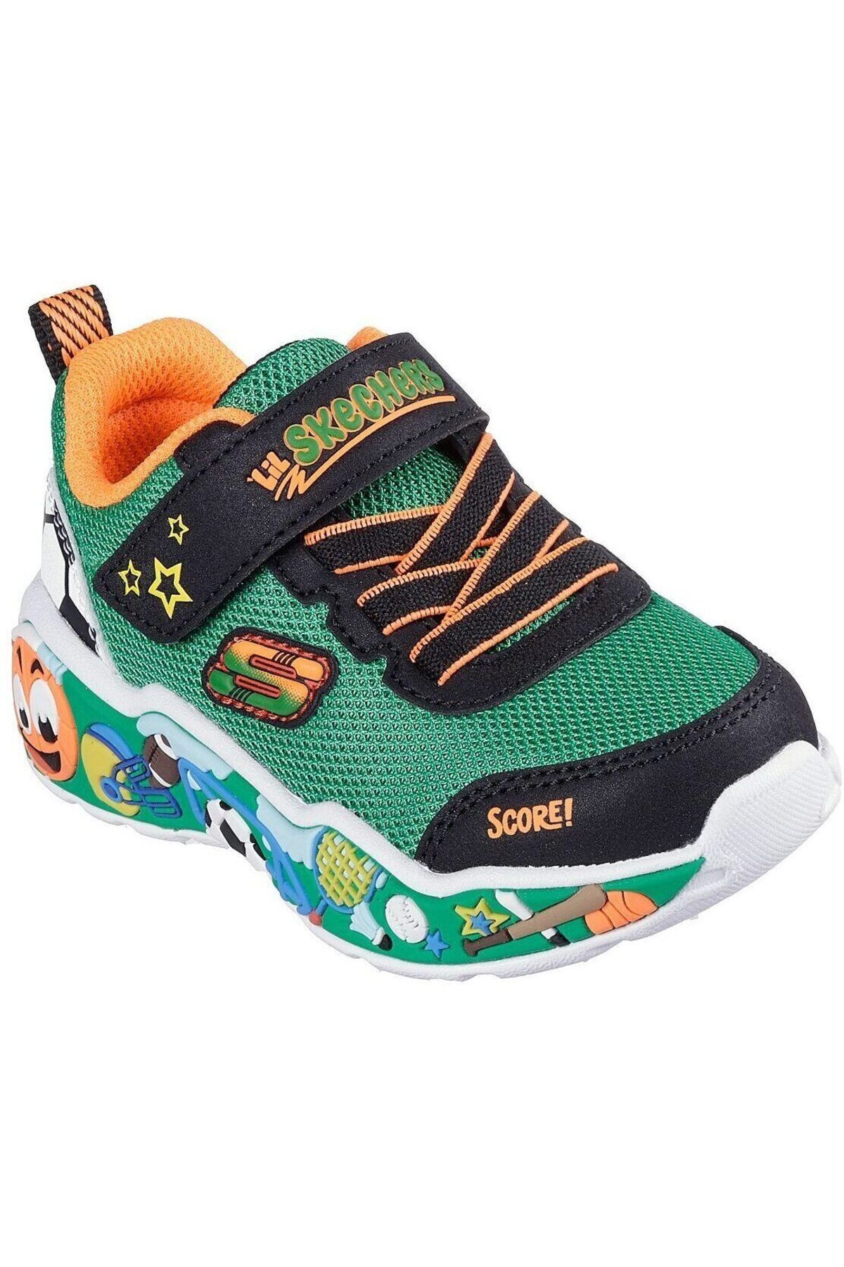 SKECHERS-Adidași Skechers Play Scene, Verde, Copii 1