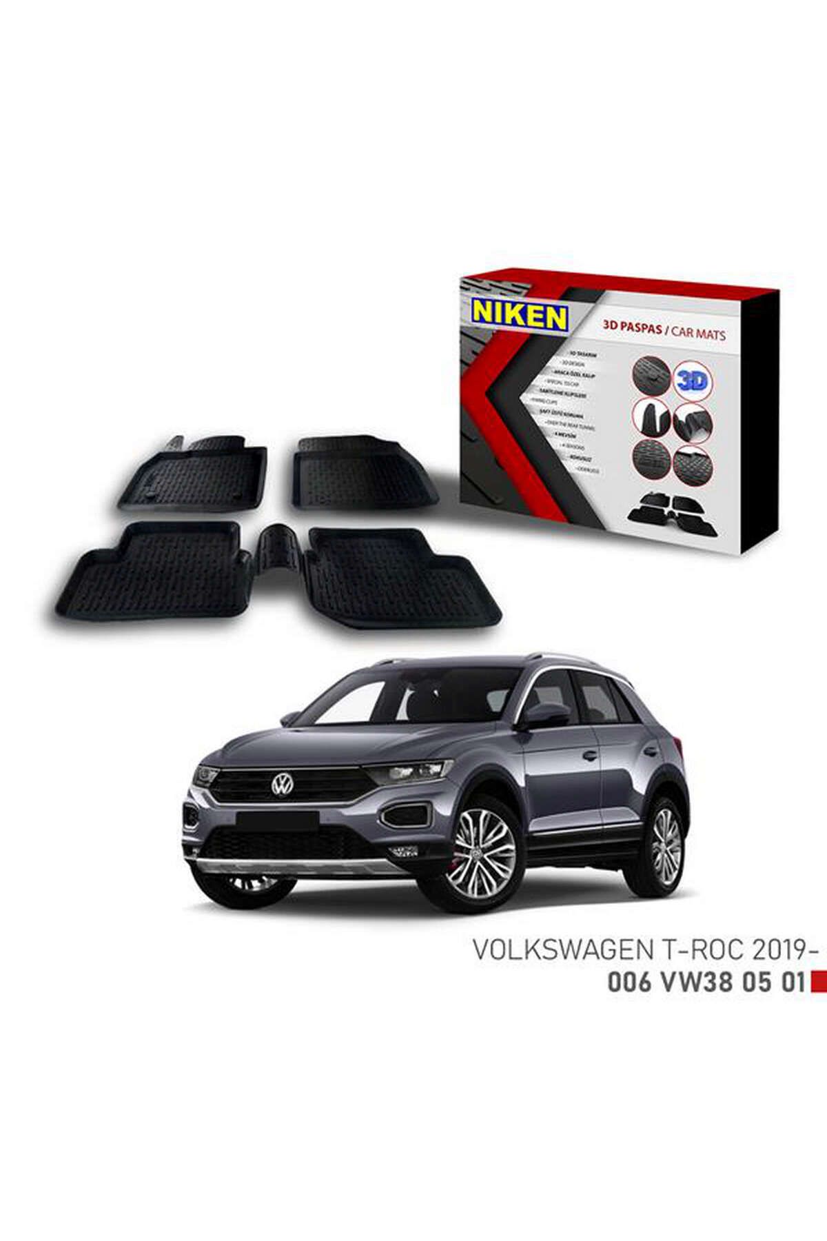 Universsal 3D PASPAS VW T-ROC 2019- DRSTR