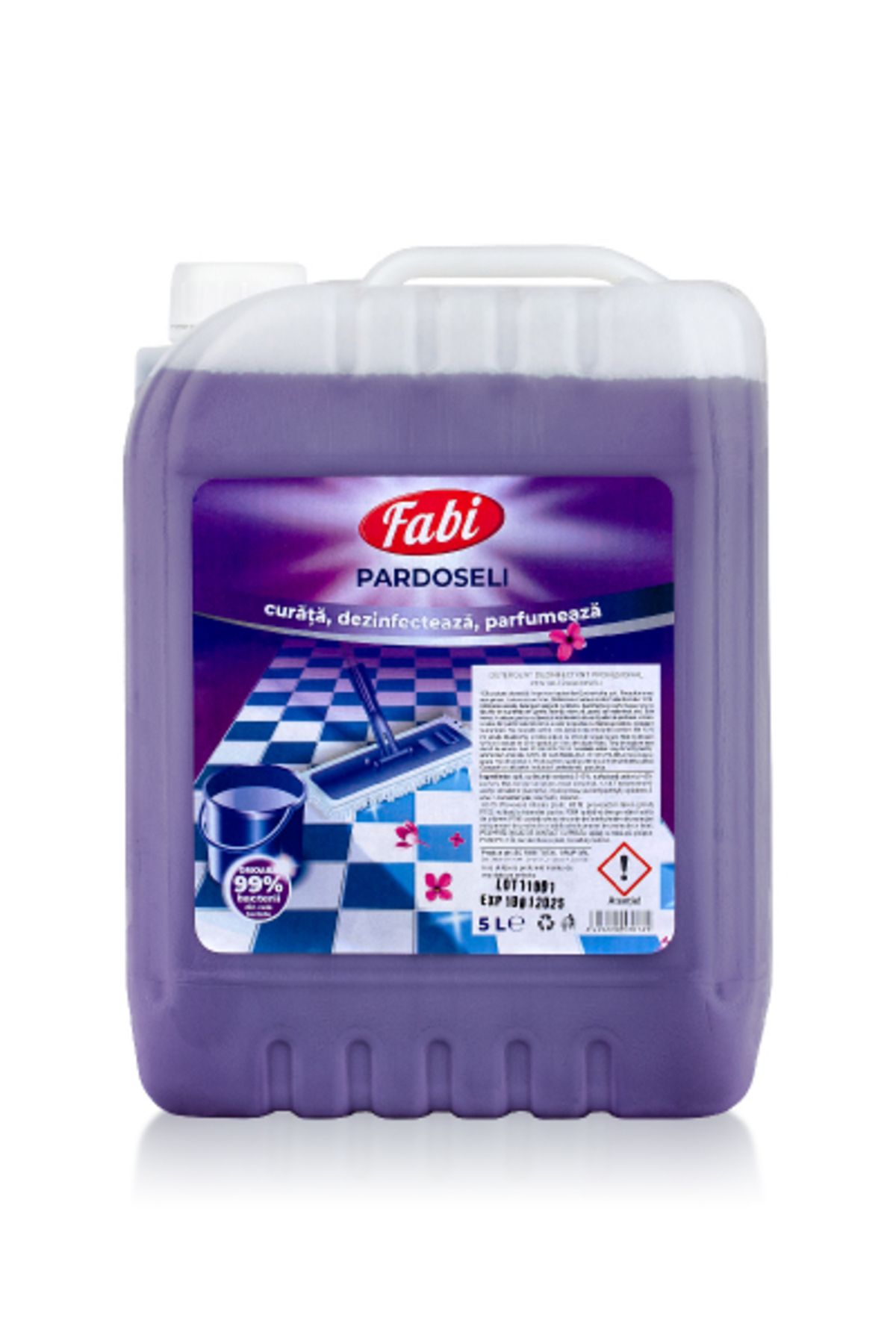 FABI Detergent Pardoseli Dezinfectant, Fabi, 5l Canistra, Mov - One Size