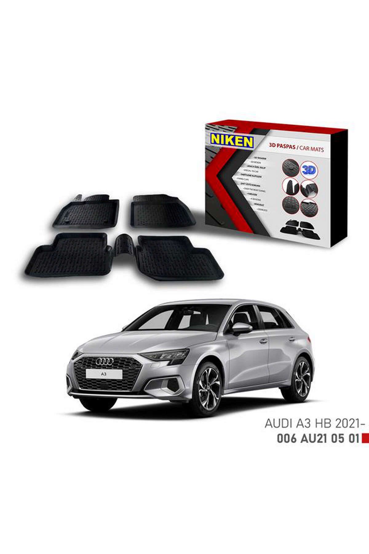 Universsal 3D PASPAS AUDI A3 HB 2021- DRSTR