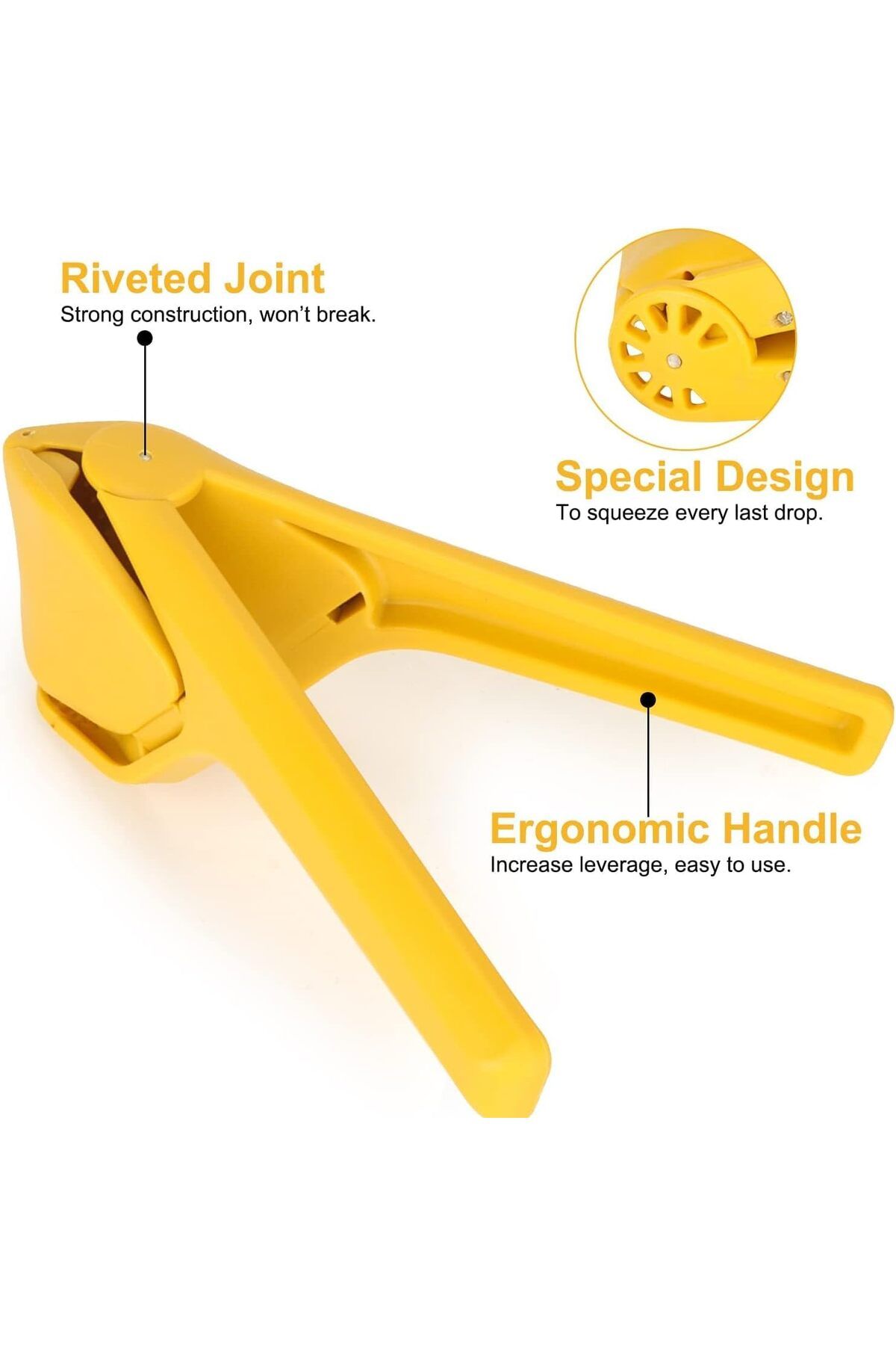 COOYA-Lemon Squeezer, Easy Manual Lemon Fluicer That Folds Flat Space-Saving for Extracting the Most Juice 3
