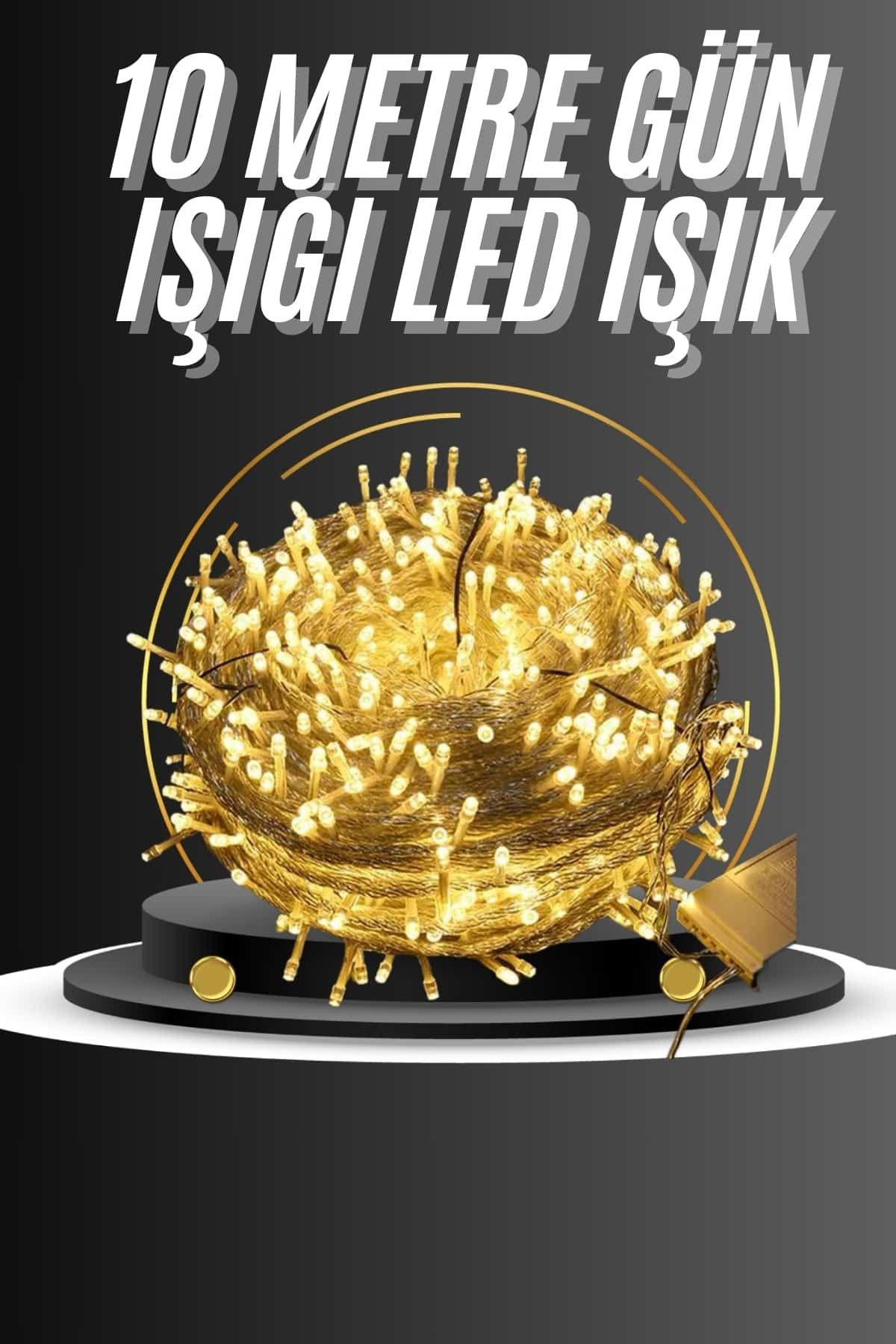 ASTRALTECH Dış Mekan Led Aydınlatma 10 Metre Gün Işığı Led Işık Pilli