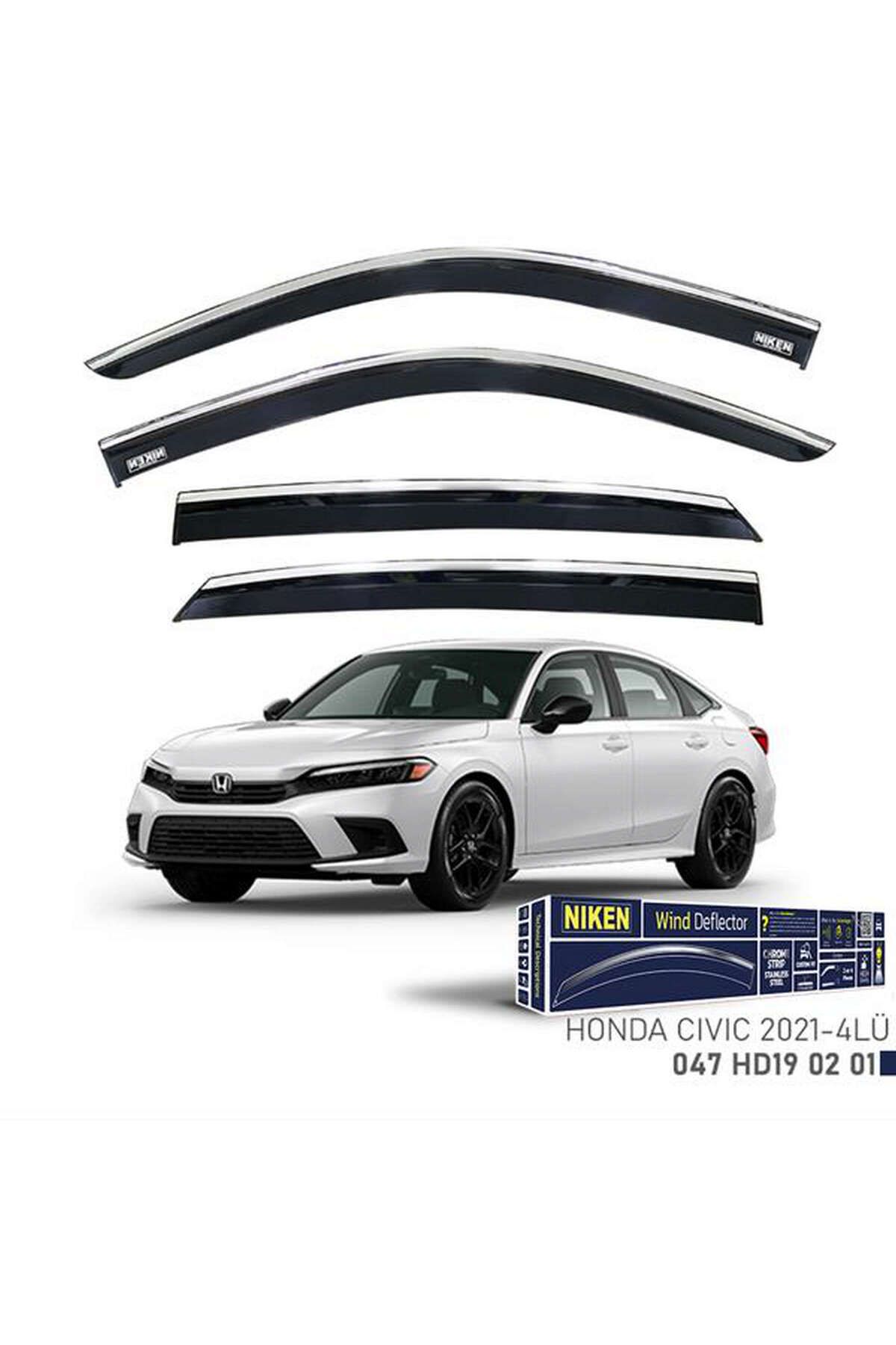 Universsal KROMLU CAM RÜZGARLIĞI HONDA CIVIC 2021- SEDAN 4LÜ 1493755706