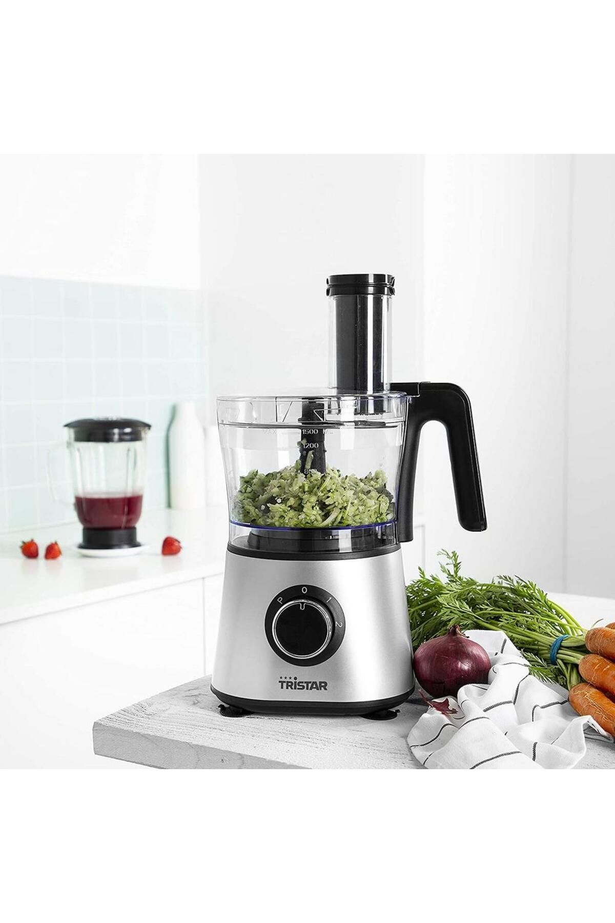 Tristar-Tristar MX- 4823 Food Processor, 600 W, 1.5 l Bowl, 1.5 l Blender, 2 Discs, Pulse Function 8