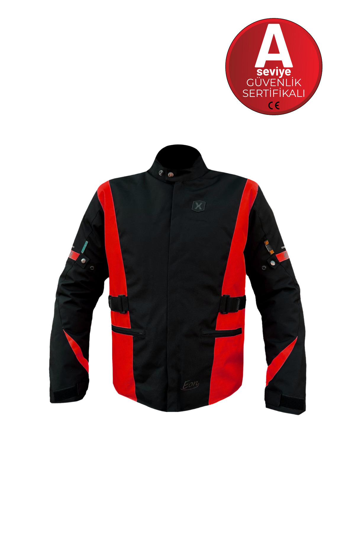 Xspeed Eon 4 Mevsimlik Korumalı Uzun Motosiklet Montu Kırmızı Siyah