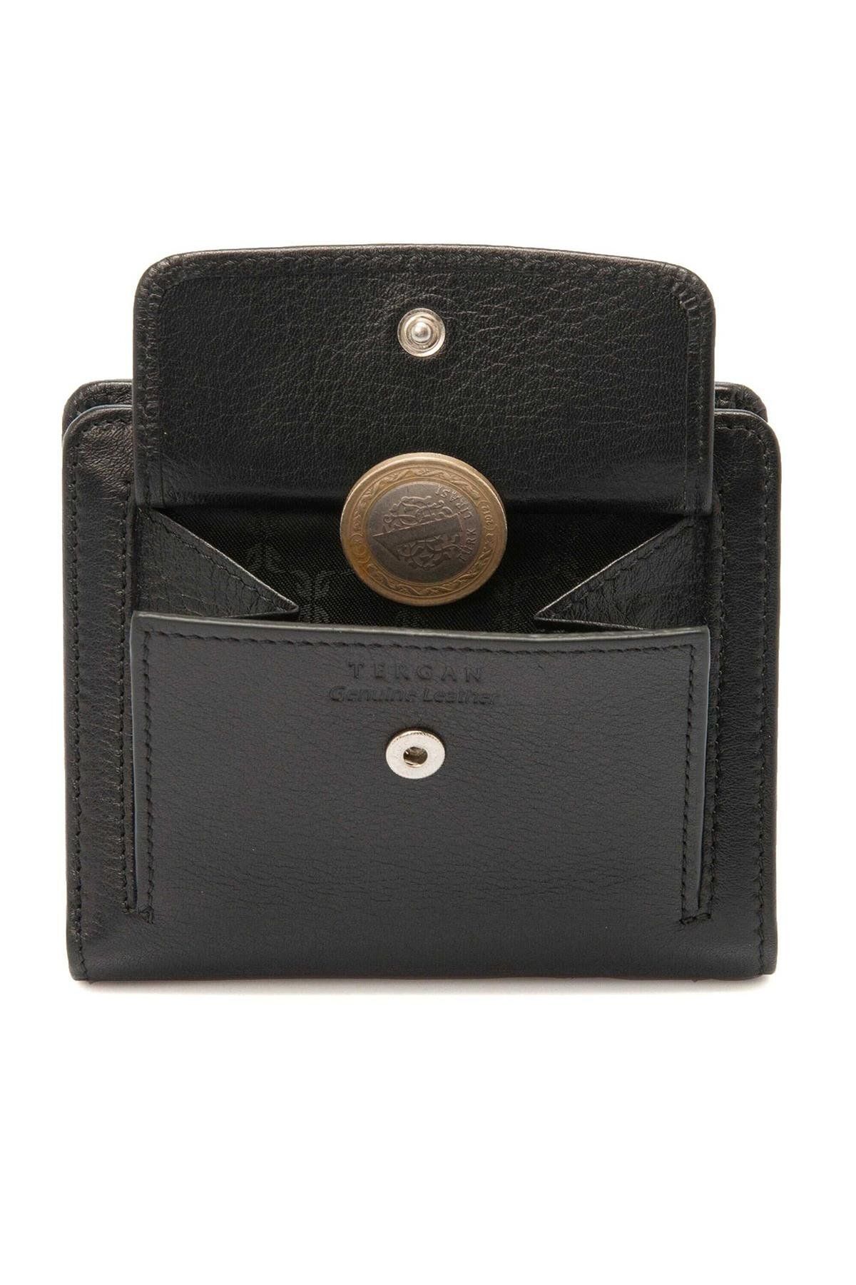 Tergan-S1Cb00005674-A85 Leather Women's Wallet - Black 5