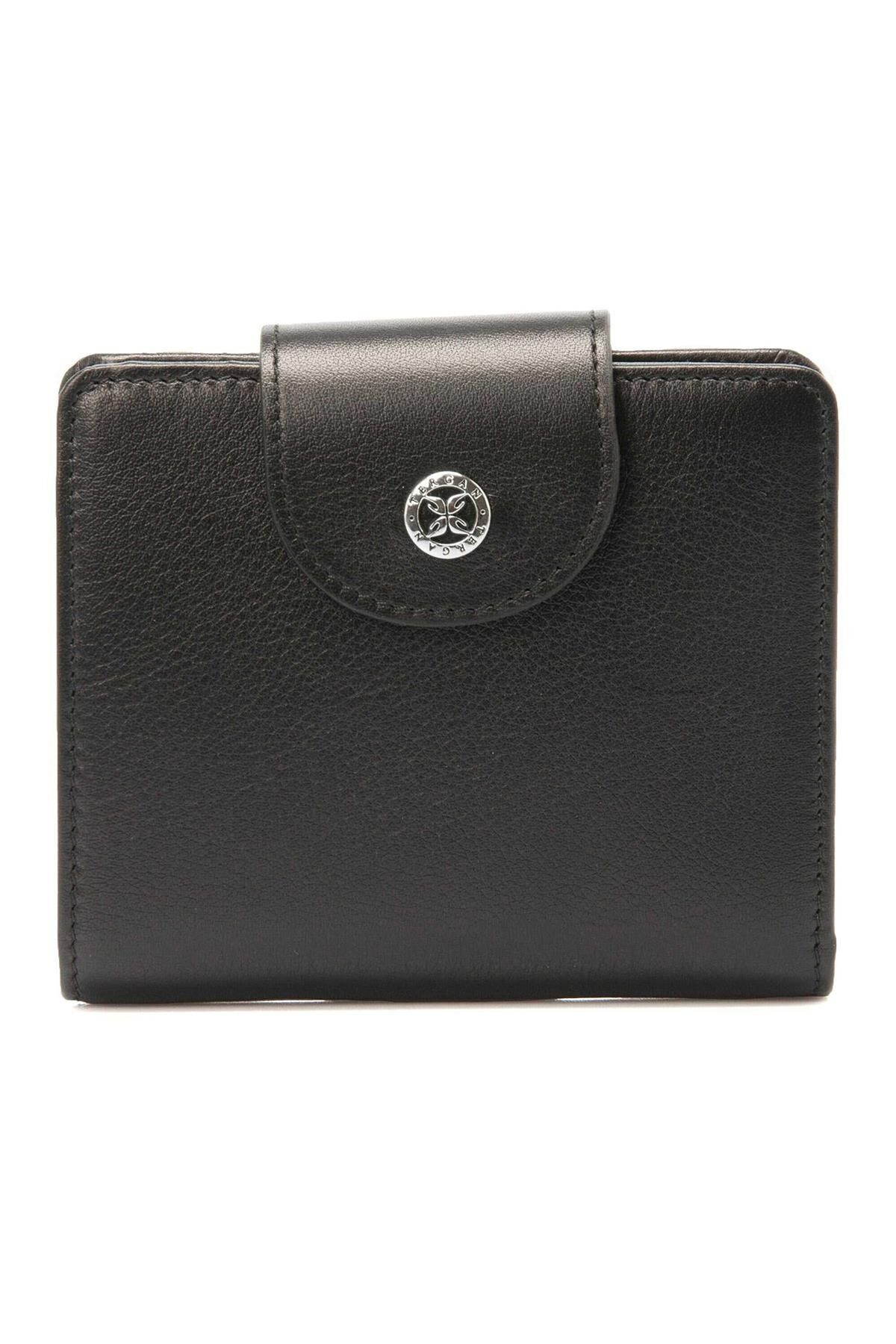 Tergan-S1Cb00005674-A85 Leather Women's Wallet - Black 1