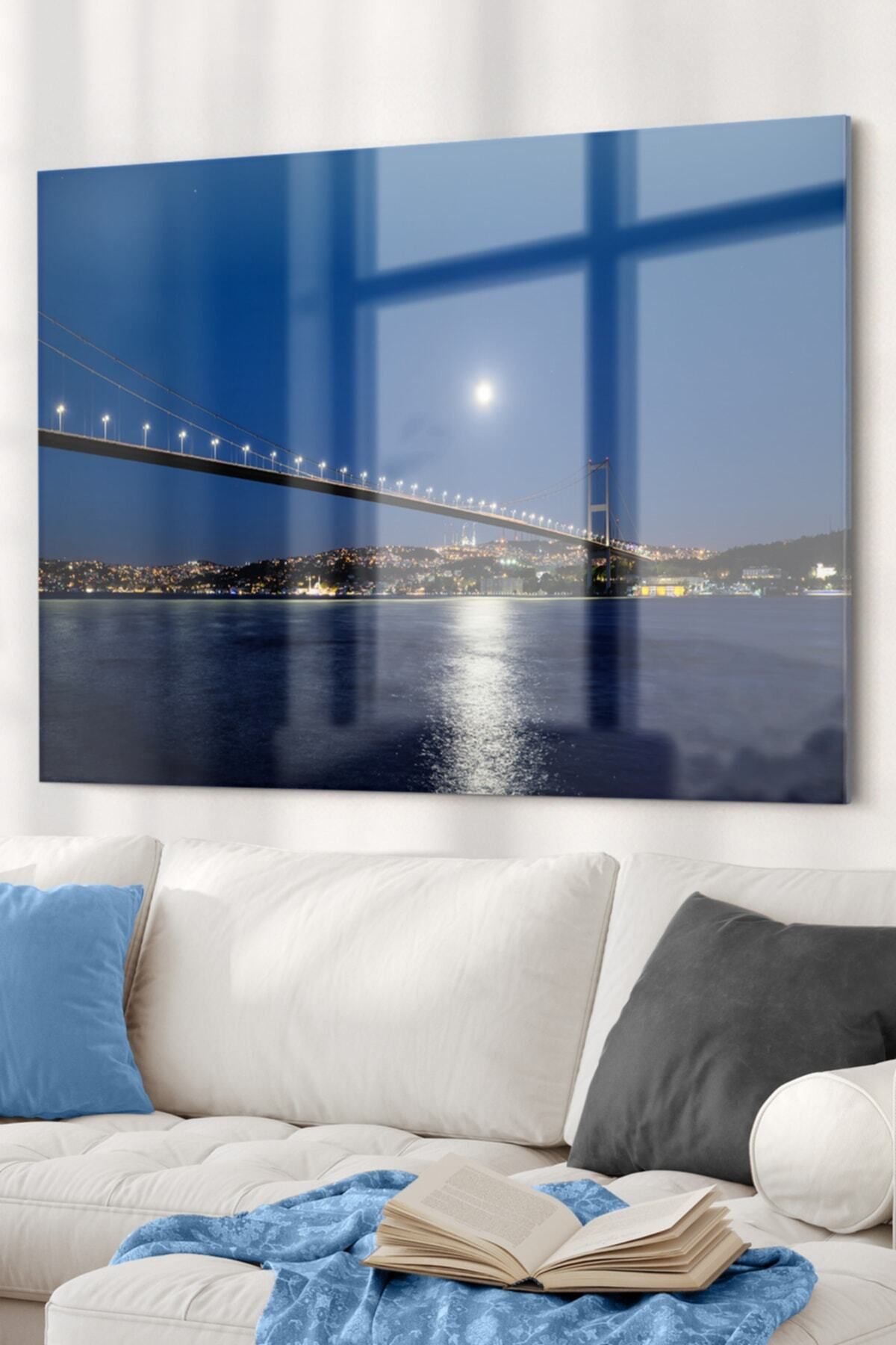 First Date Istanbul Boğazı | Şehir Temalı Cam Tablo | 50x70 Cm