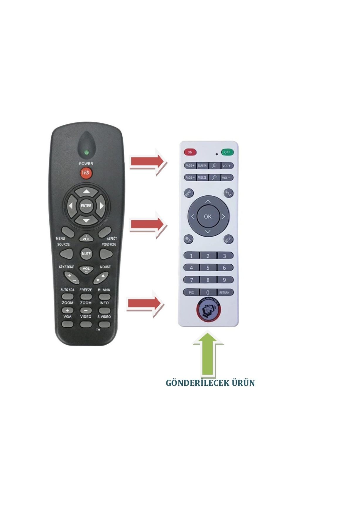Kumandacenter 1610 MS109S 1210s Ir2804 Projeksiyon Sunum Kumandası