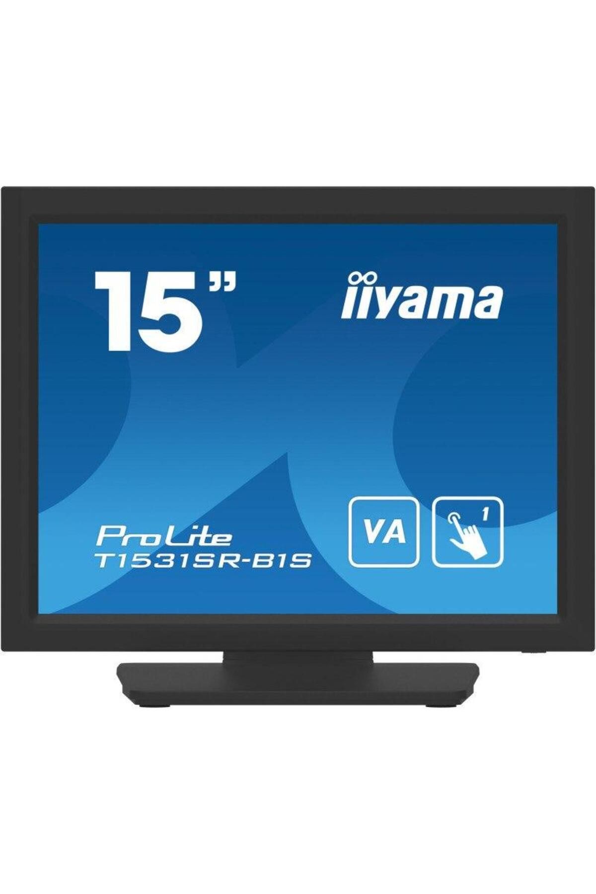 IIYAMA-Monitor VA LED Iiyama 15" T1531SR-B1S, VGA, HDMI, DisplayPort, Boxe, Touchscreen (Negru) 2