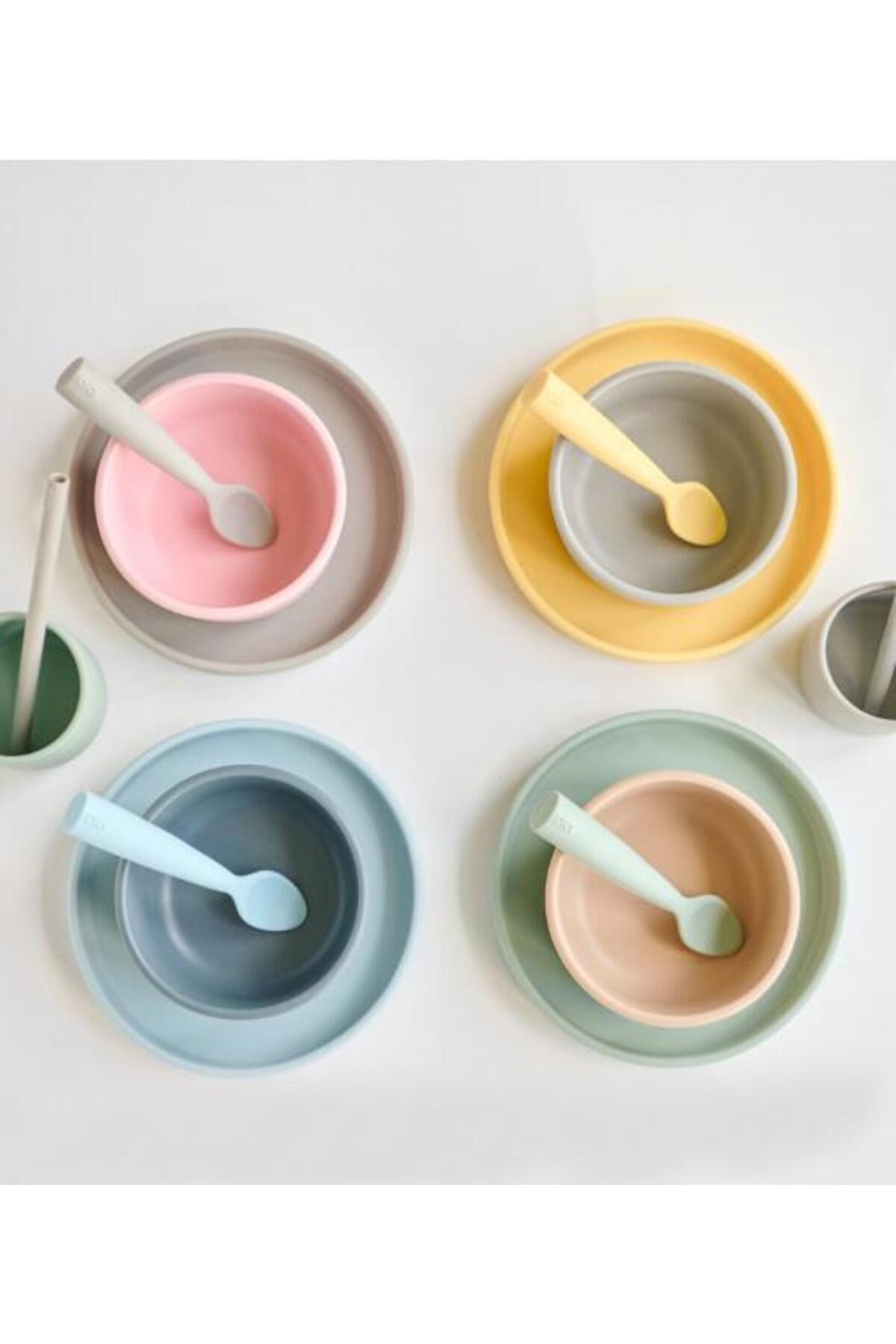 OiOi Basics Silikon Kaydırmaz Kase Deep Blue fotoğrafı 4 (önizleme)