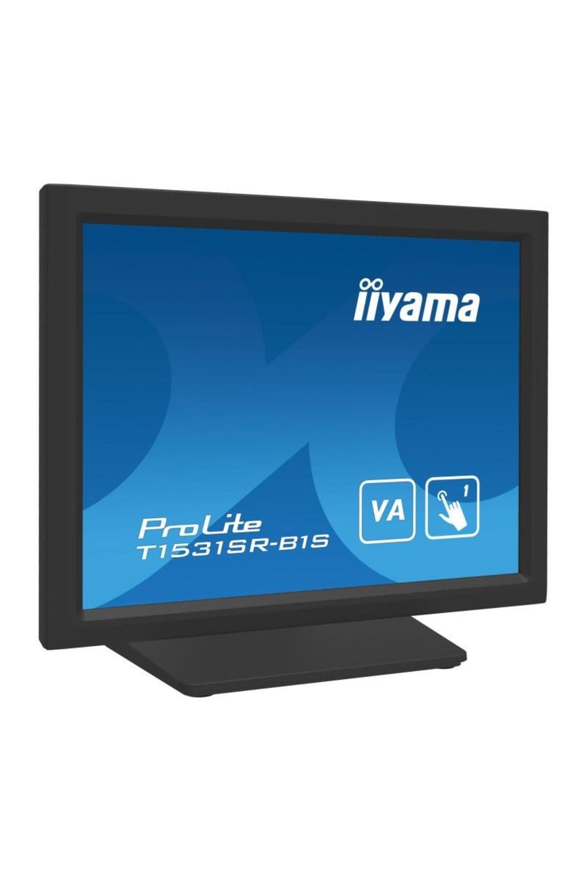 IIYAMA-Monitor VA LED Iiyama 15" T1531SR-B1S, VGA, HDMI, DisplayPort, Boxe, Touchscreen (Negru) 3
