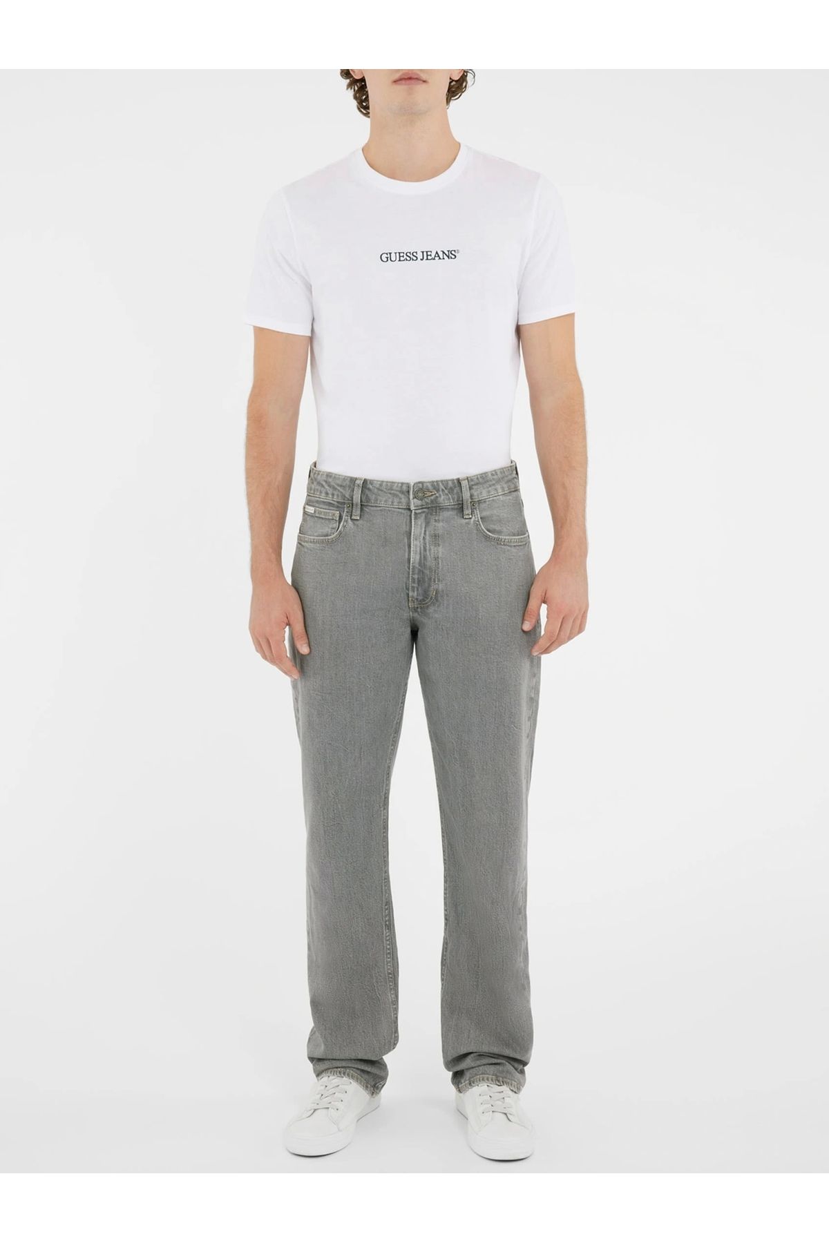 شلوار جین استریت فیت مردانه خاکستری G16 Guess Guess Jeans