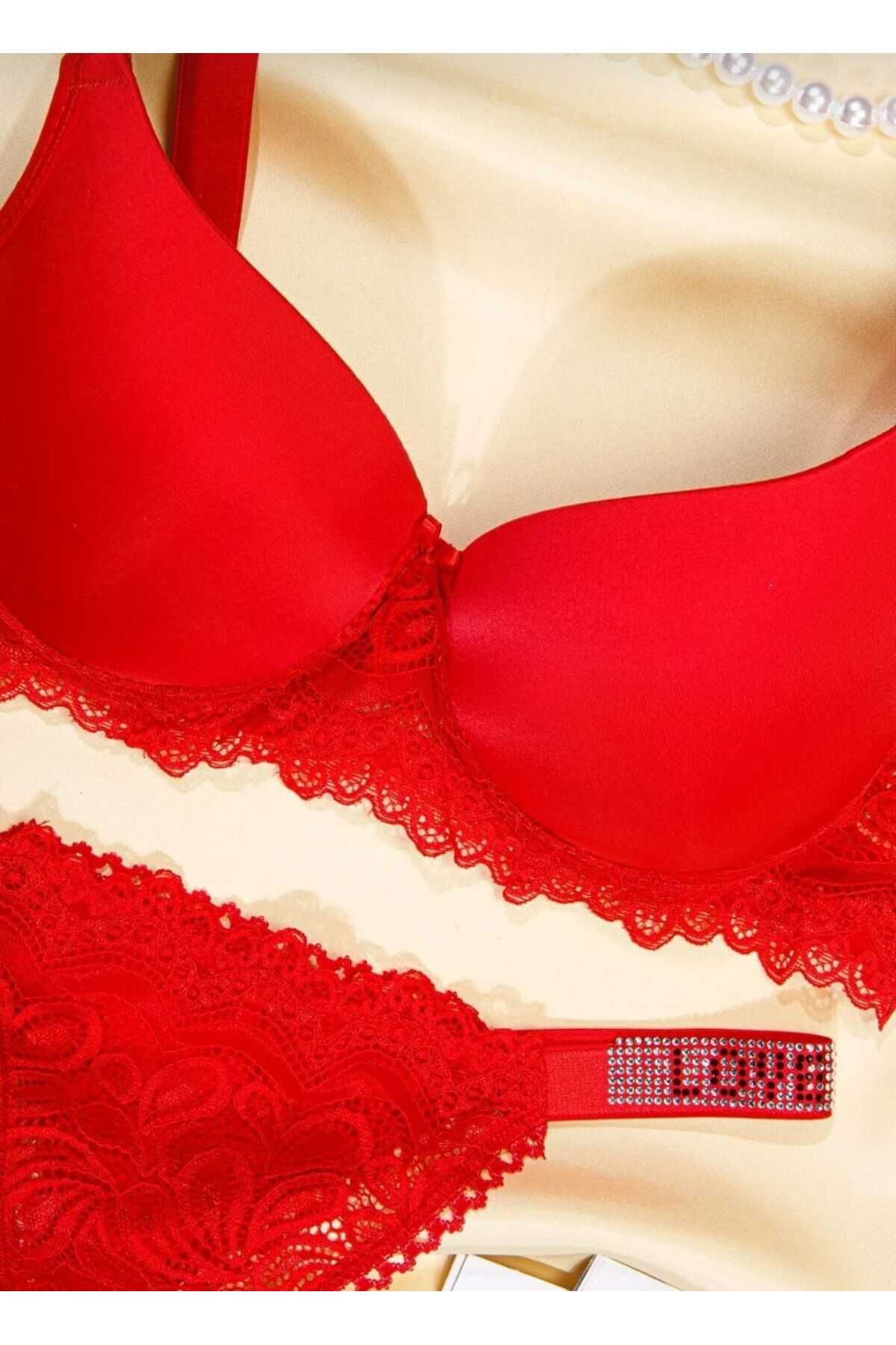 Ladytime-Stone Detailed Micro Bra Set -250 4