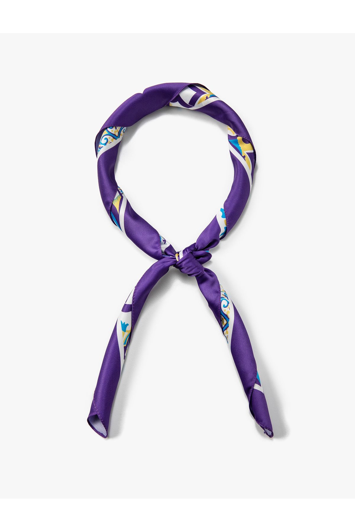 Koton-Bandana mit Blumenmuster, glänzend 1