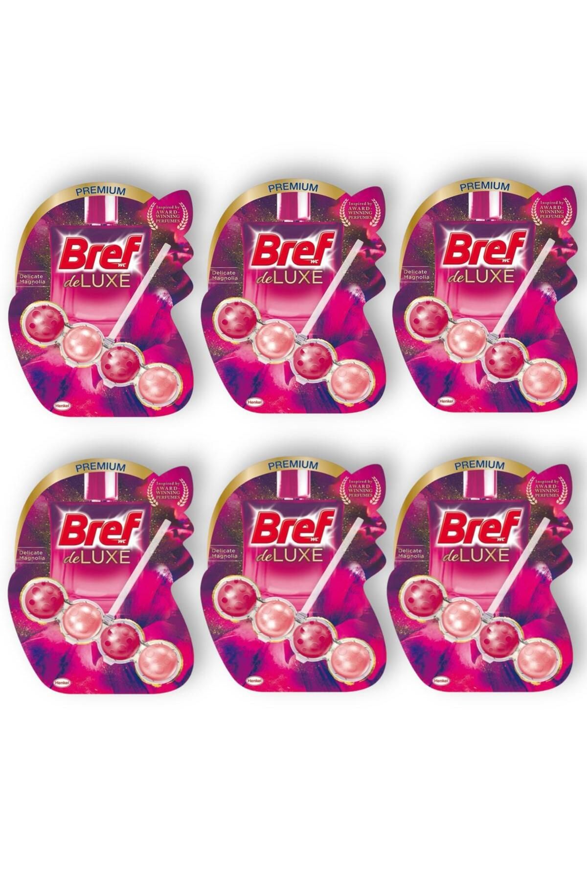 Bref Deluxe Katı Tuvalet Bloğu 6 Adet Manolya Tekli (6'Lİ SET)