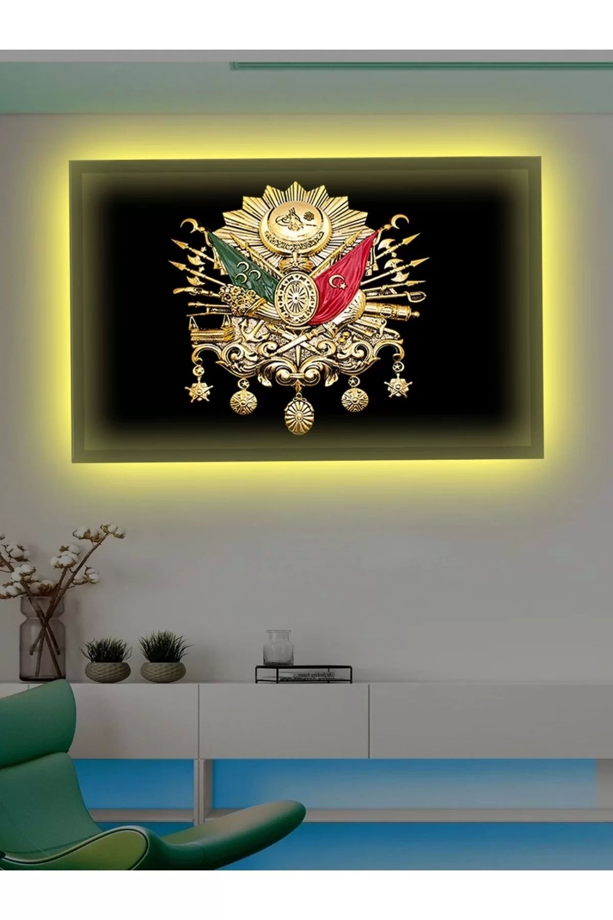 feifei Led Işıklı Osmanlı Amblemi