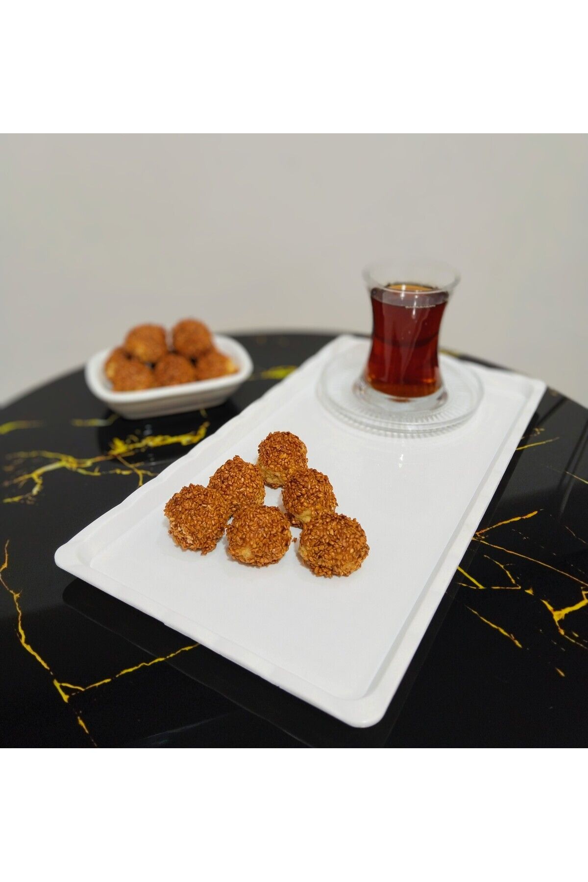 yöresel KAVRULMUŞ SUSAMLI KURABİYE 1 KG - %100 EV YAPIMI