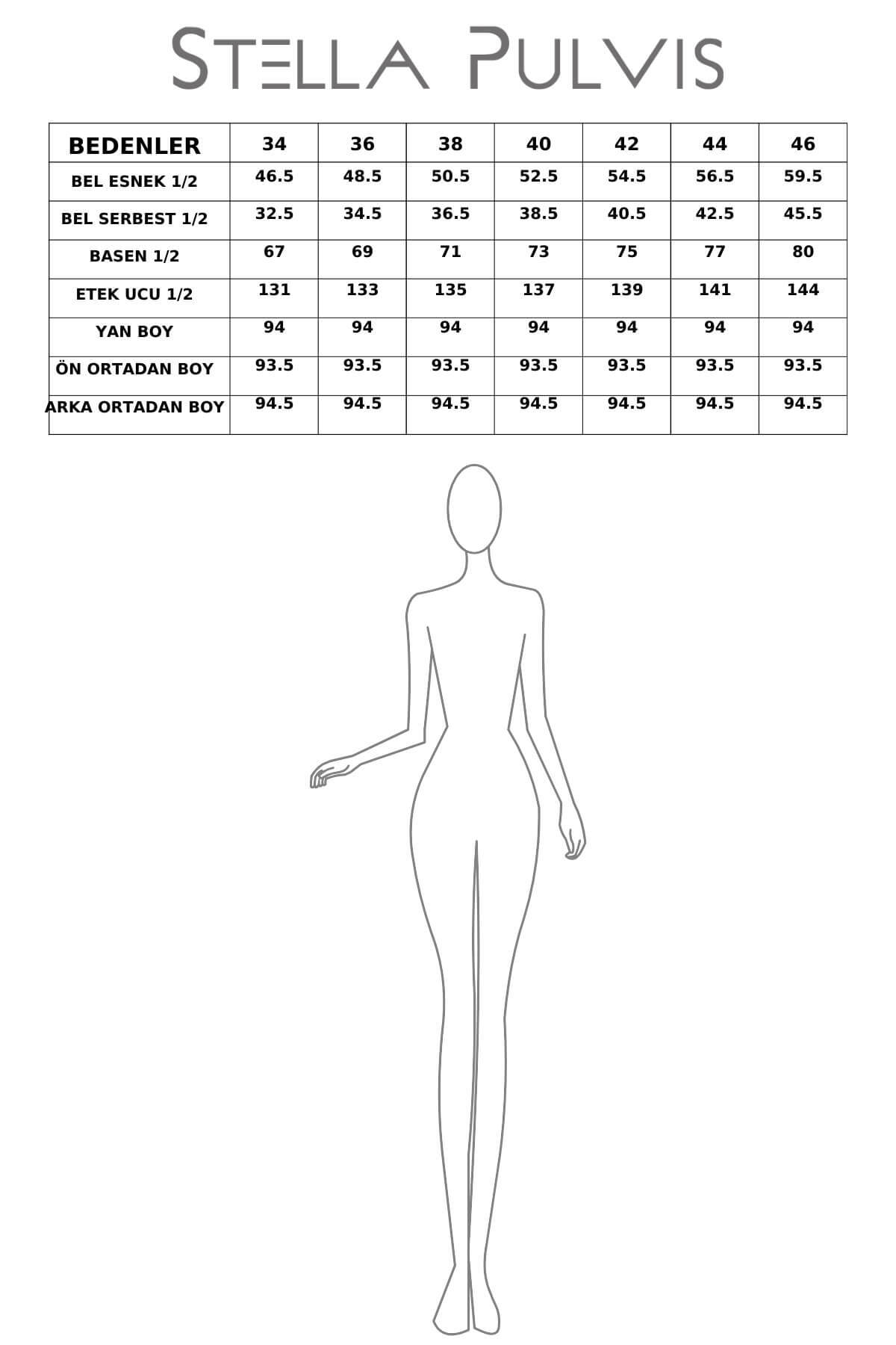 STELLA PULVIS  Beyaz Poplin Beli Lastikli Astarlı Midi Etek - Görsel 8