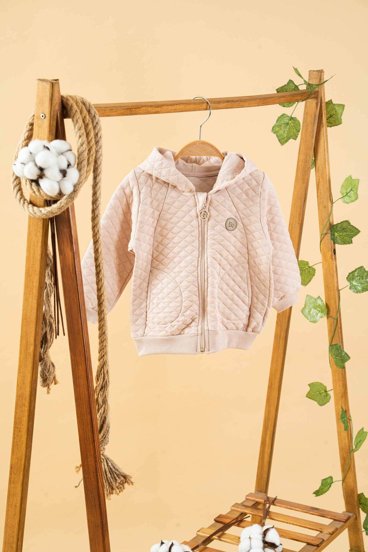 bombe Bebek Çocuk Kapüşonlu Pamuklu Rahat Hırka Ceket Trend Moda Hırka Ceket