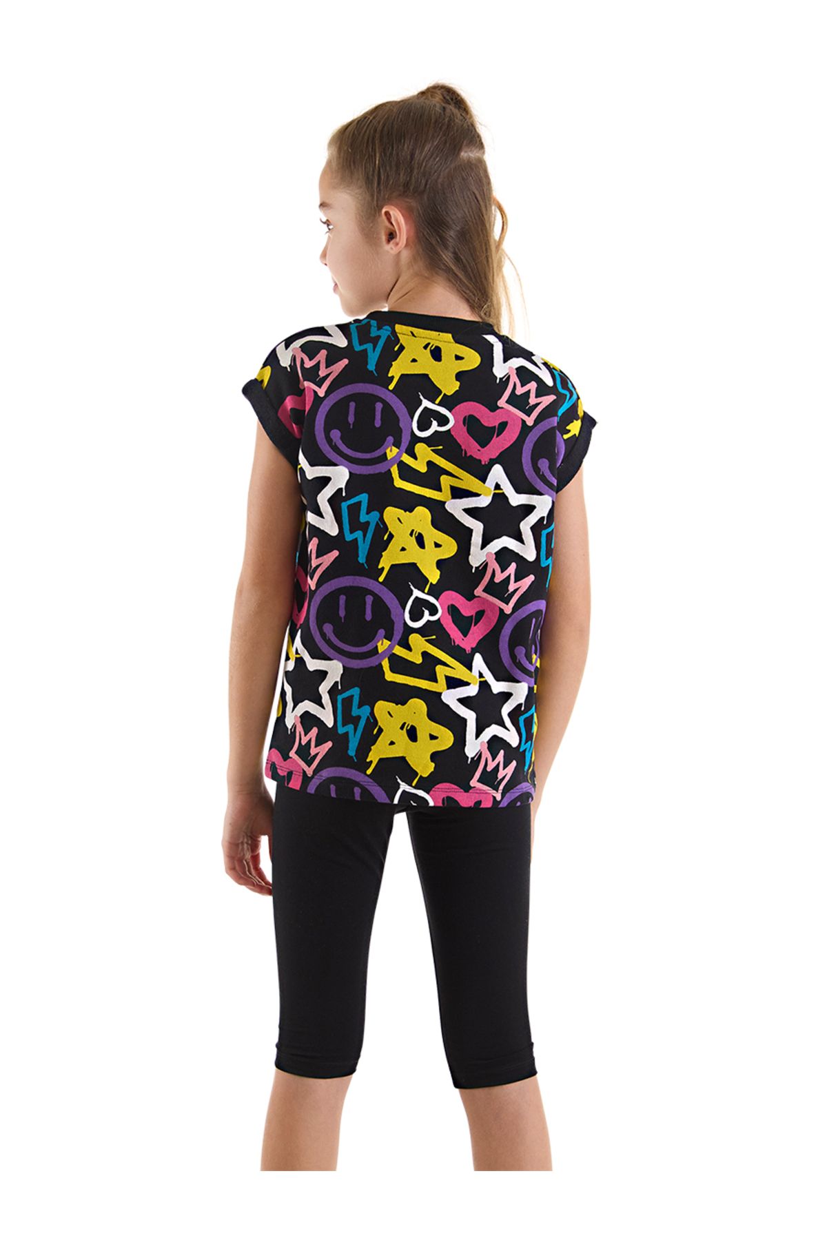 MSHB&G-Street Style Sommer T-Shirt und Leggings Set für Mädchen 2