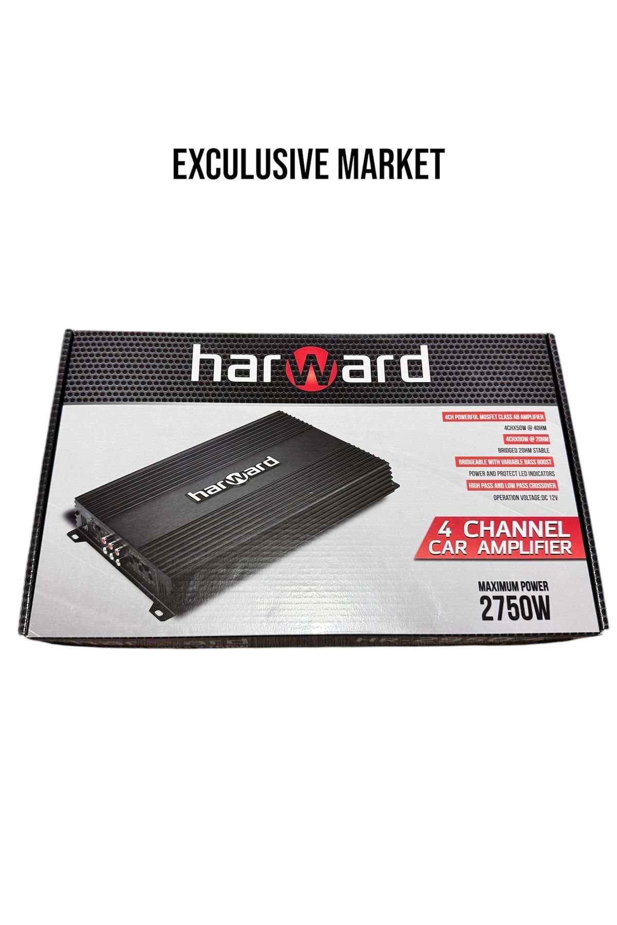 harward Oto Amfi 2950.4 4 Kanal 2750watt 4x50 Stereo Oto Amfi
