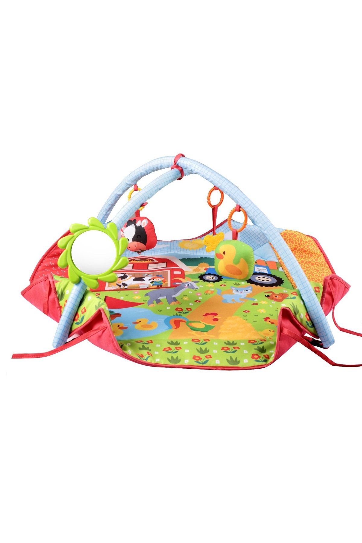 babydoor Toys Sevimli Bebek Oyun Halısı 3in1 Eğitici Oyuncak yenidoğan Oyun Halısı 10Adet Havuz Top Hediyeli fotoğrafı 4 (önizleme)