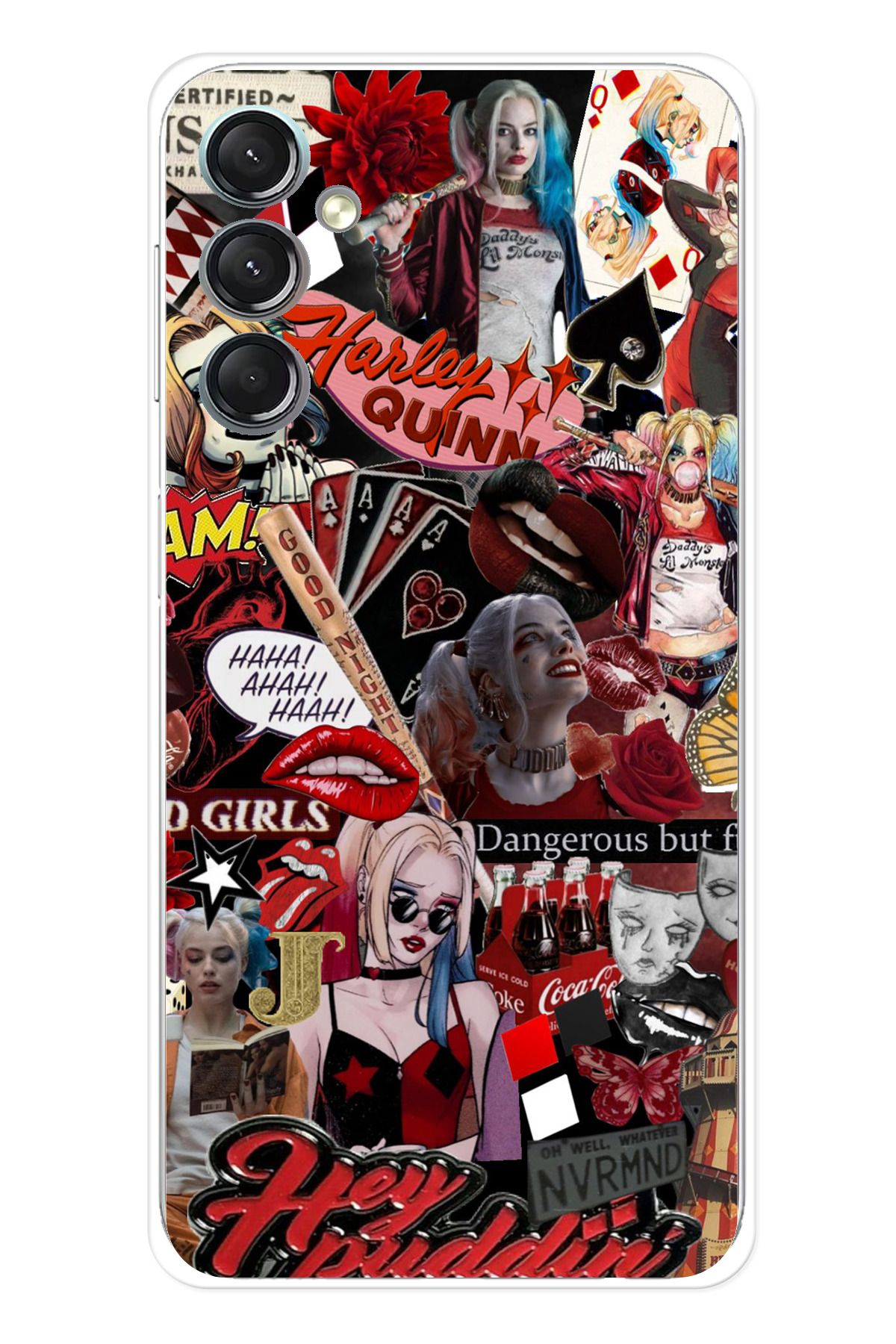 TechTree SAMSUNG Galaxy A24 Uyumlu Harley Quinn Şeffaf Silikon Kılıf