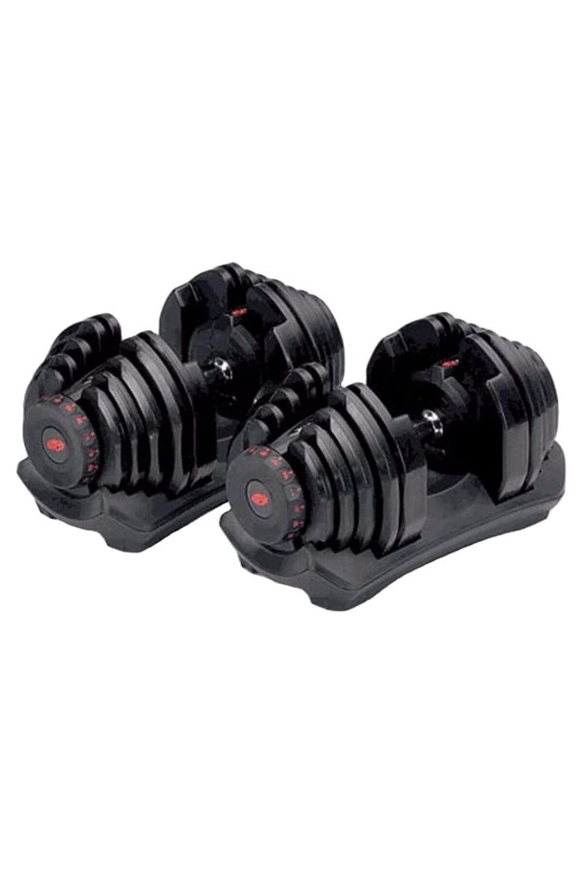 YALLA HomeGym-40KG PAIR of Automatic ADJUSTABLE DUMBBELLS with 17 Different Weights Adjustment and Weighing Board 1