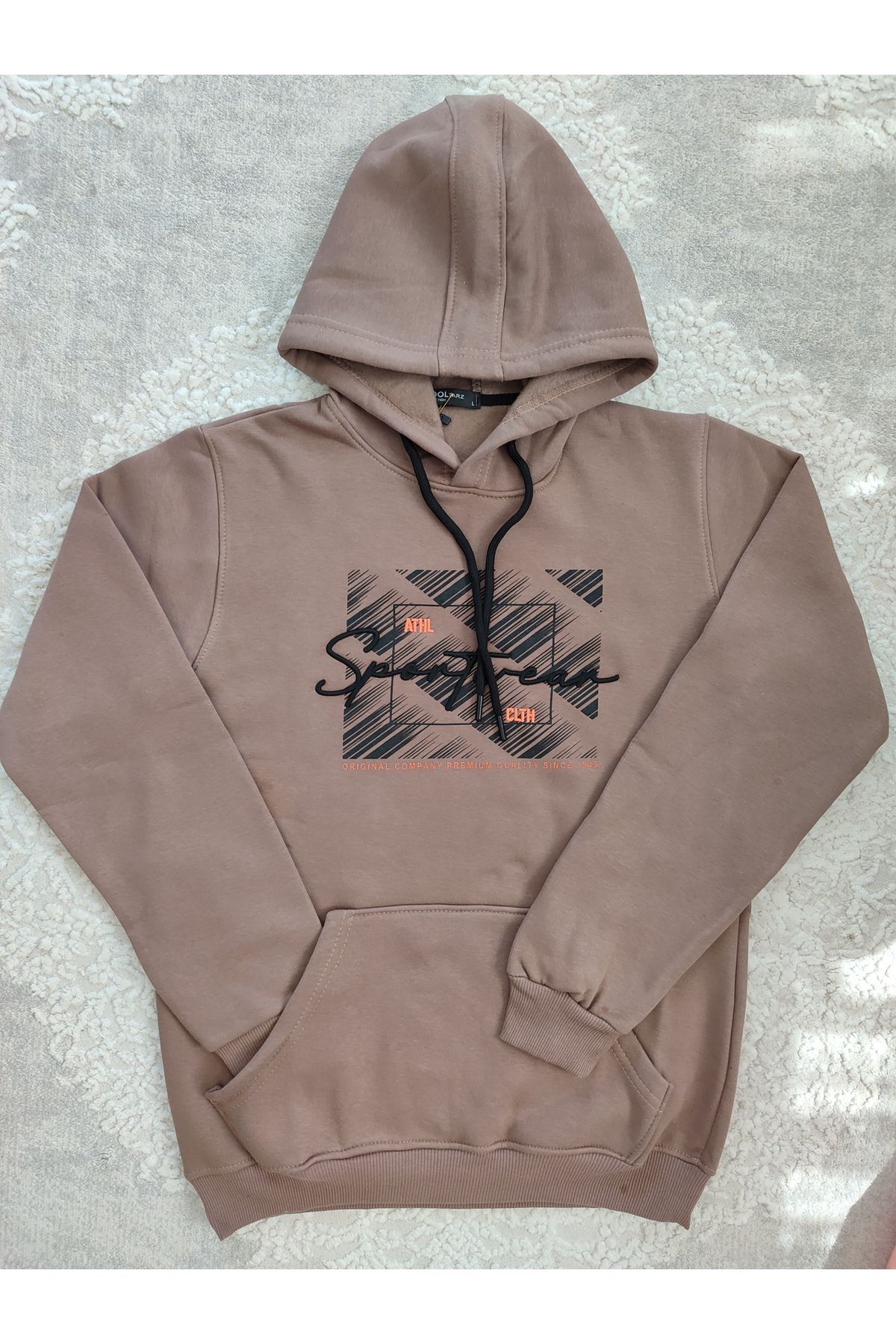 KIYAFET Kapşonlu oversize sweatshirt