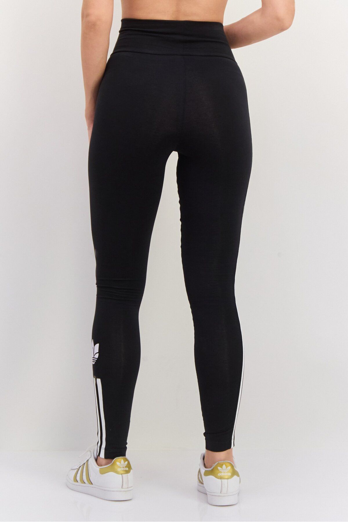 adidas-Women Sportswear Fit Brand Logo Training Tights, Black 3